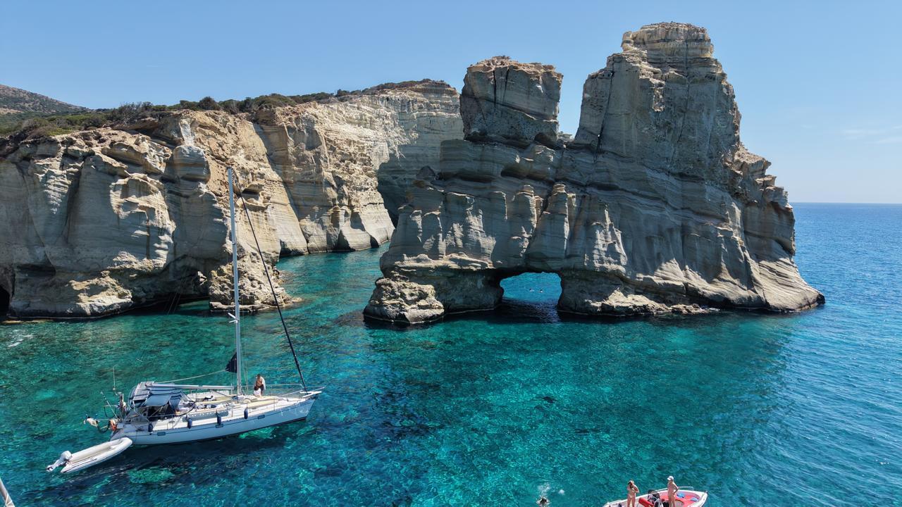 Milos Kleftiko Sailing Cruise with Local Skipper
