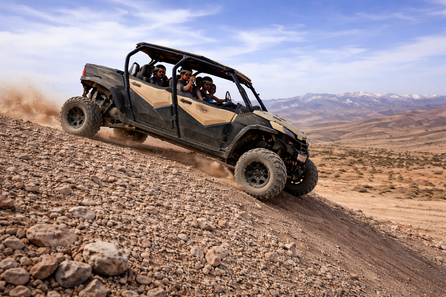 Agafay Desert 4-Seater Buggy Adventure with Optional Pool & Lunch