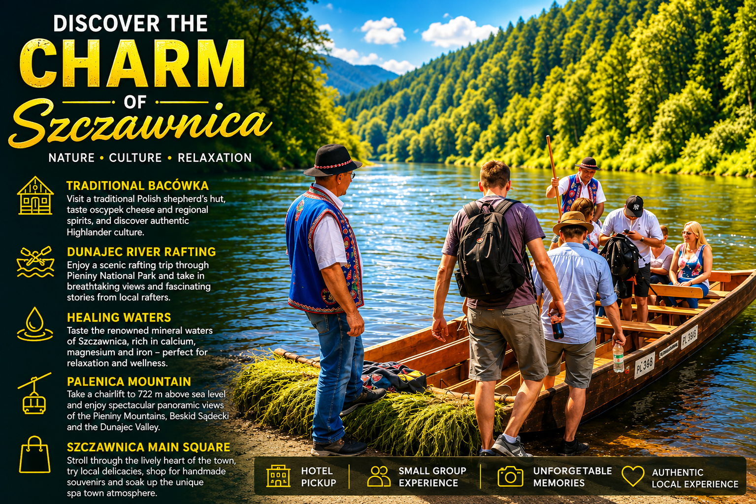 Dunajec River Rafting & Mountain Chairlift Adventure