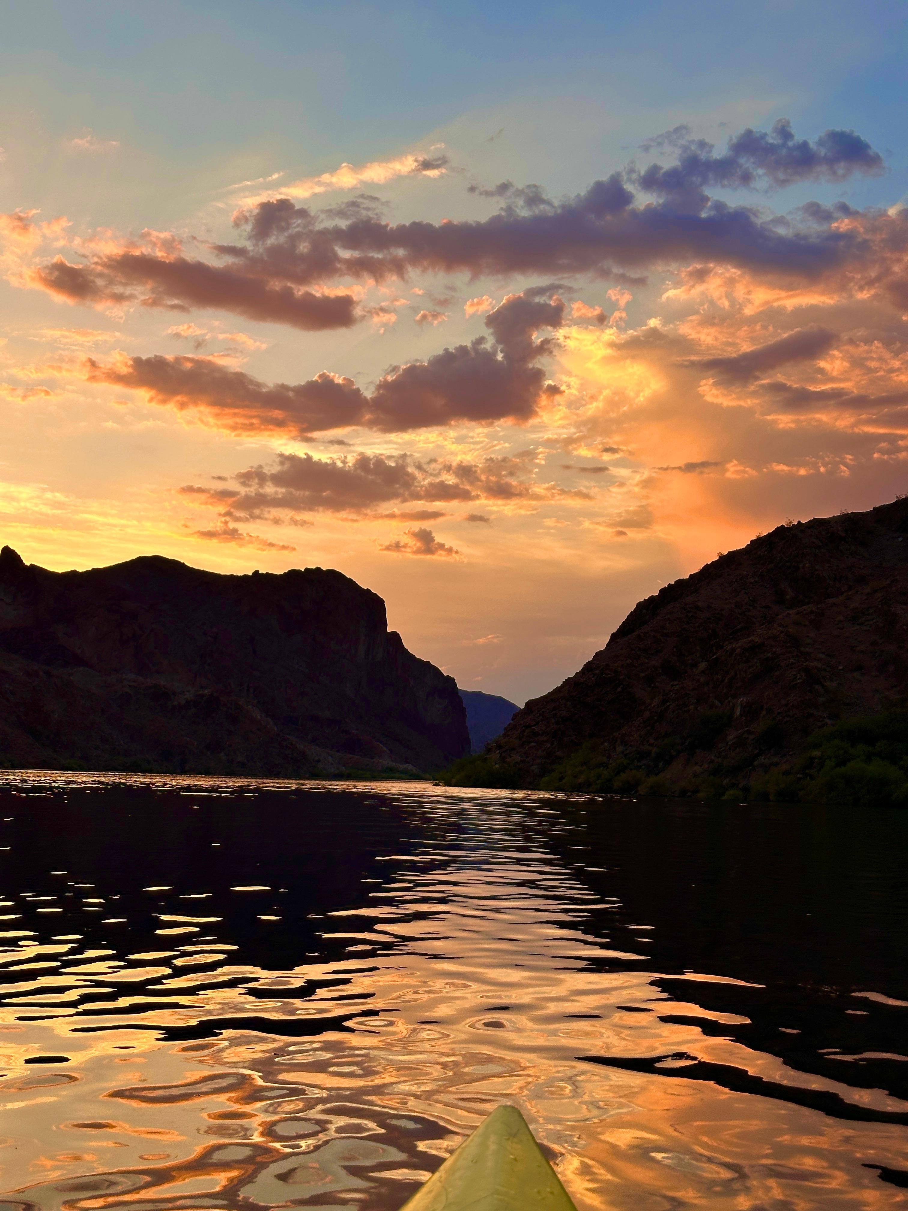 Emerald Cave Sunset Kayak Adventure with Campfire & Stargazing