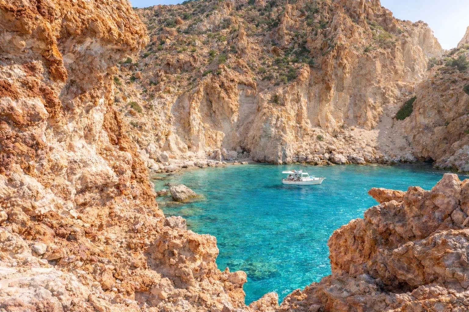 Private Full-Day Fishing Cruise: Kimolos & Polyaigos