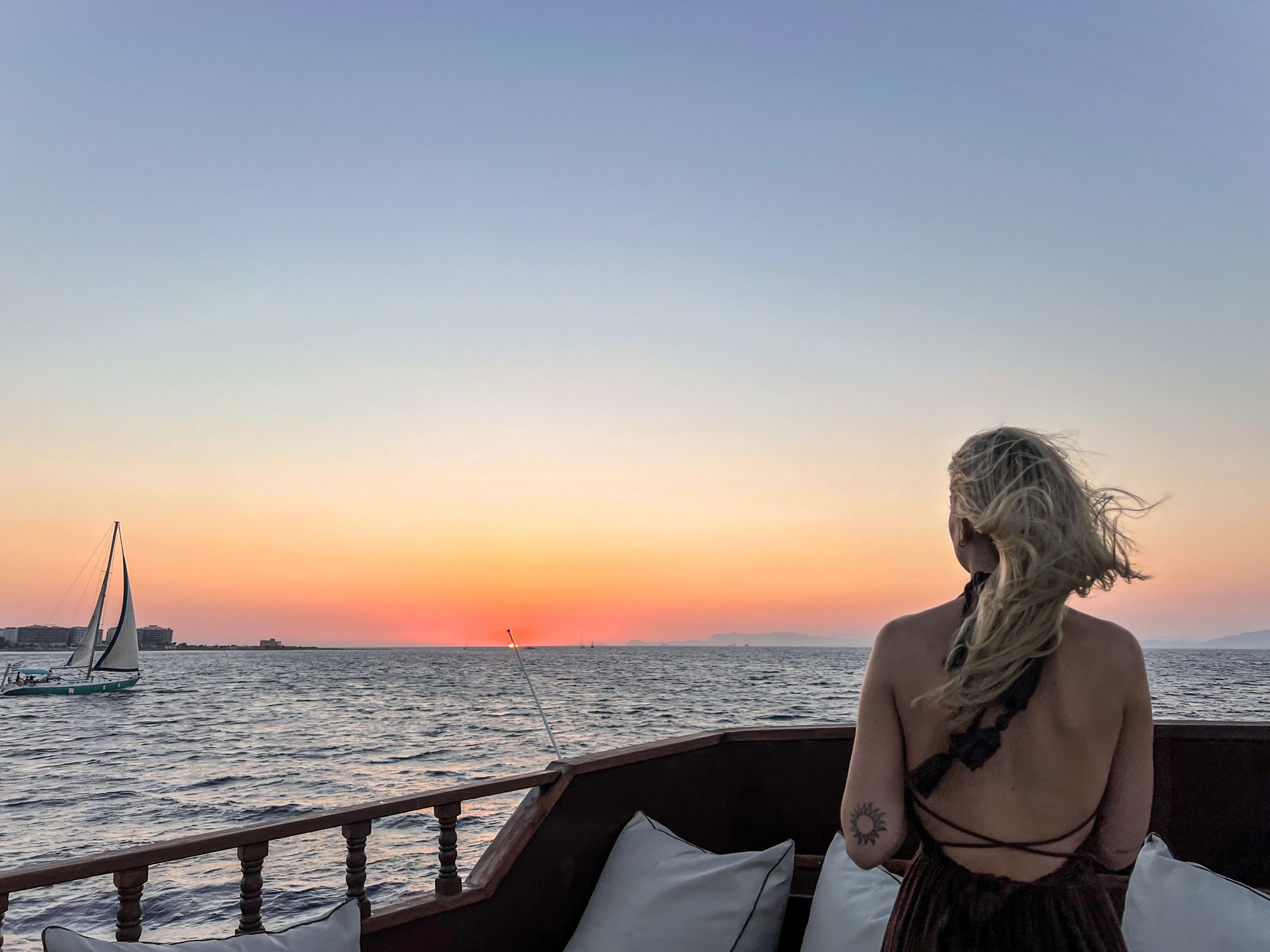 Rhodes Sunset Cruise with Greek BBQ & Unlimited Drinks