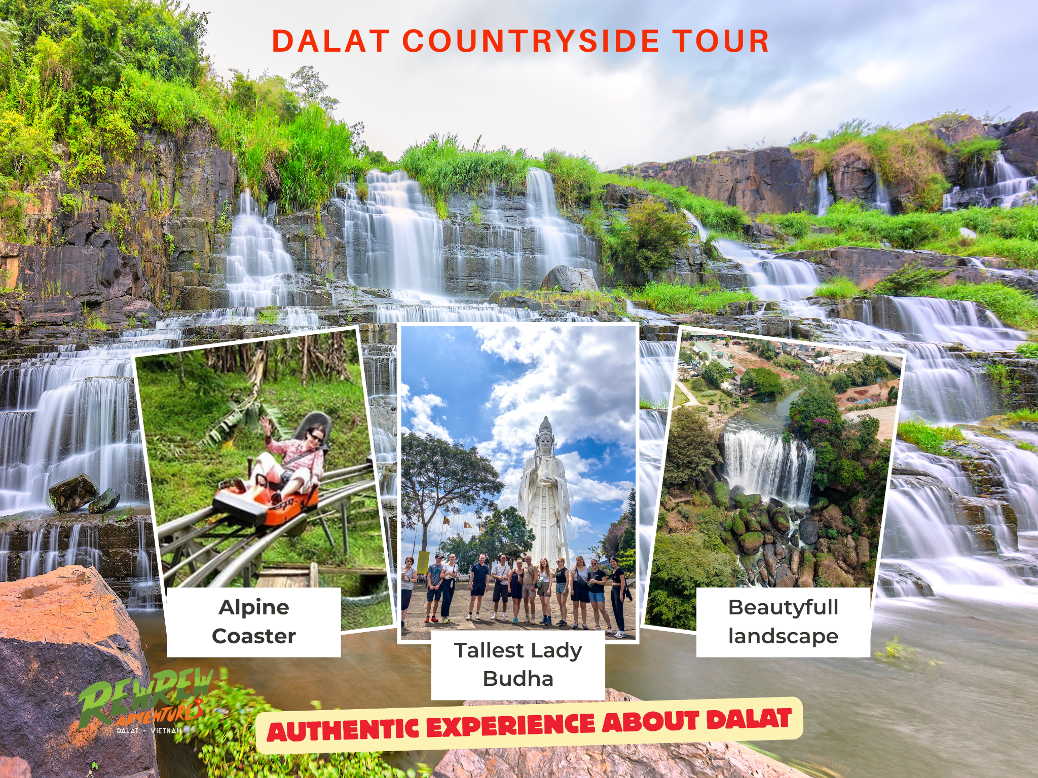 Dalat Waterfall Discovery & Alpine Coaster Adventure