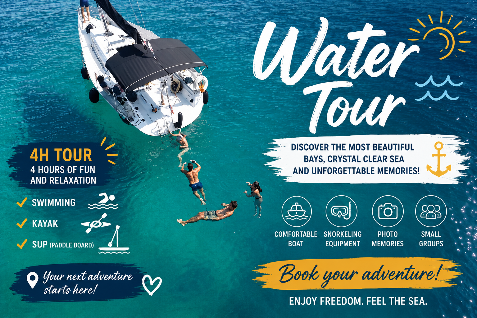 Zadar Island Cruise with Snorkeling, Kayaking & SUP