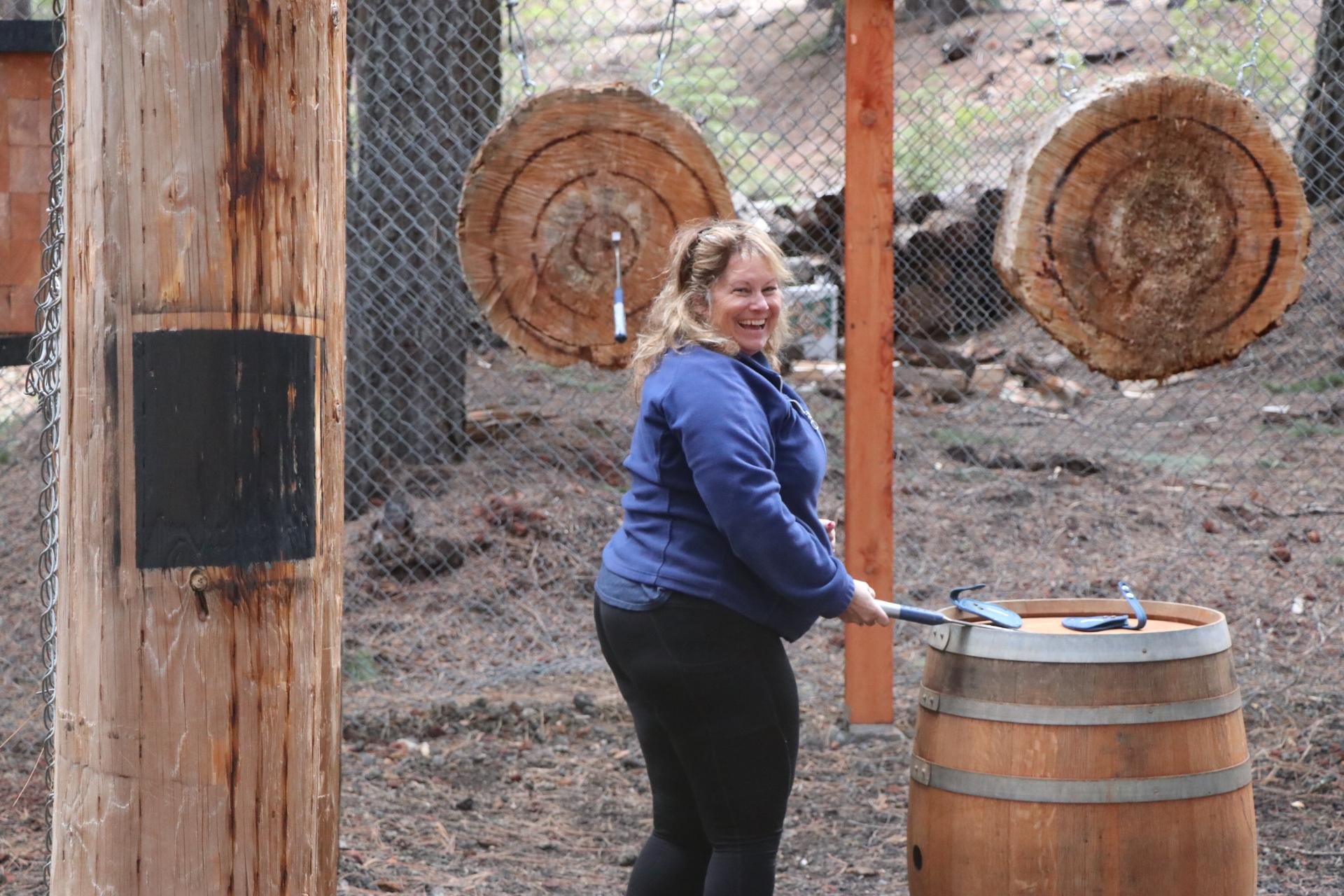 Crater Lake Outdoor Axe Throwing Adventure