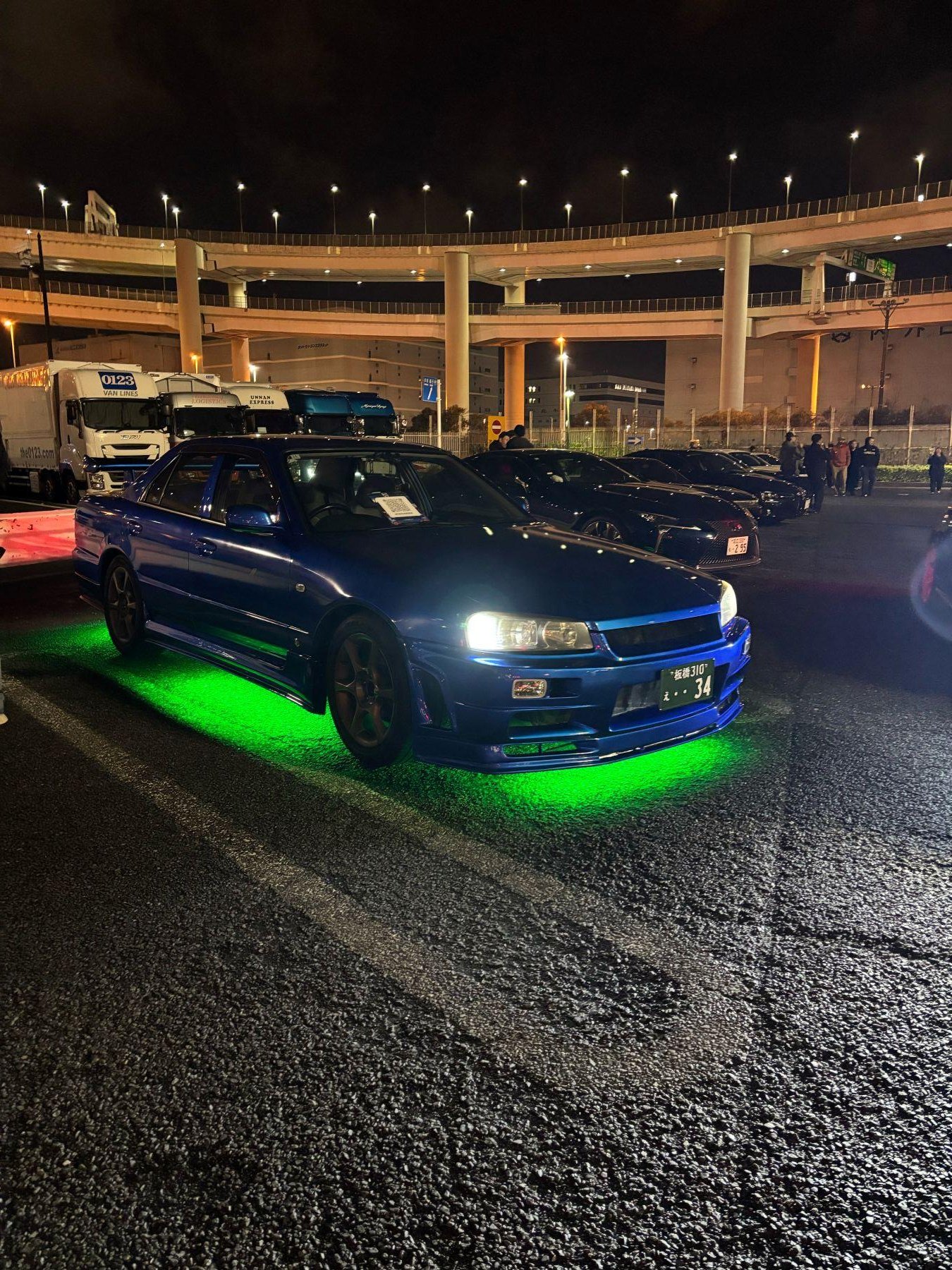 Tokyo: Private JDM R34 Skyline drive & Daikoku PA car meet
