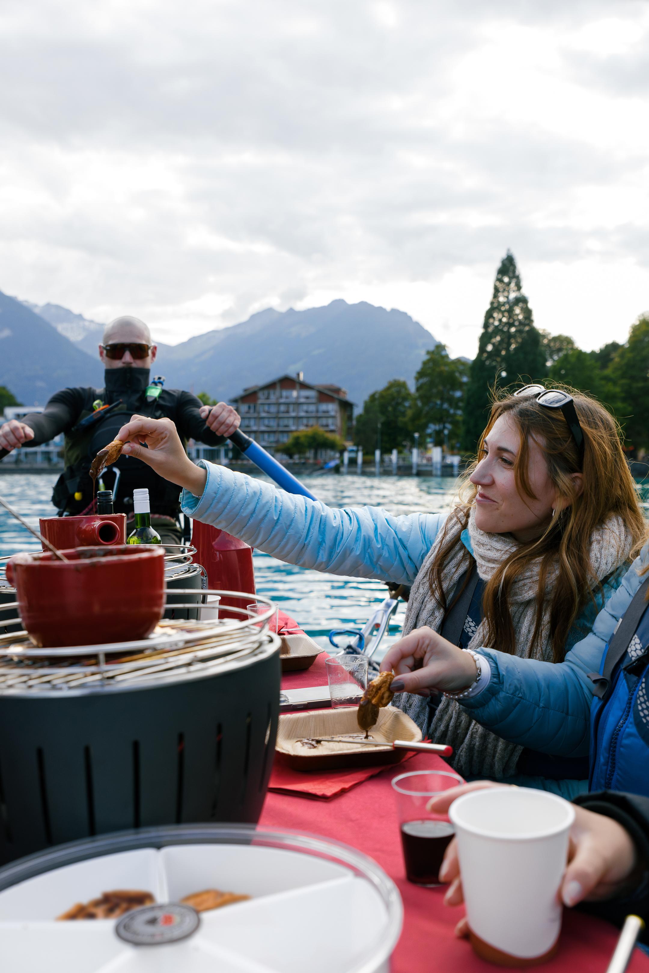 Chocolate Fondue Floating Experience in Interlaken