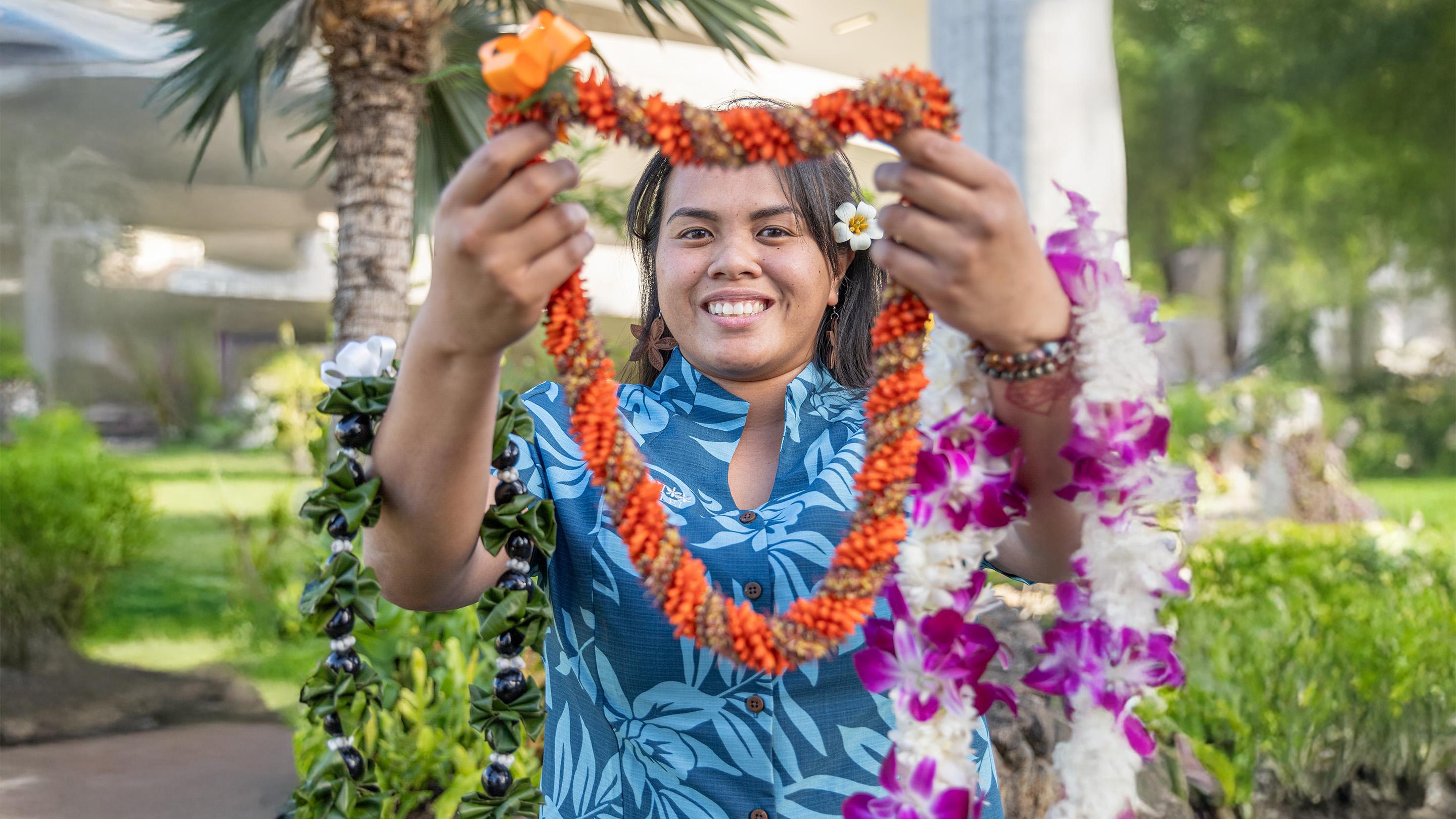 Custom Lei Greeting at Honolulu Airport