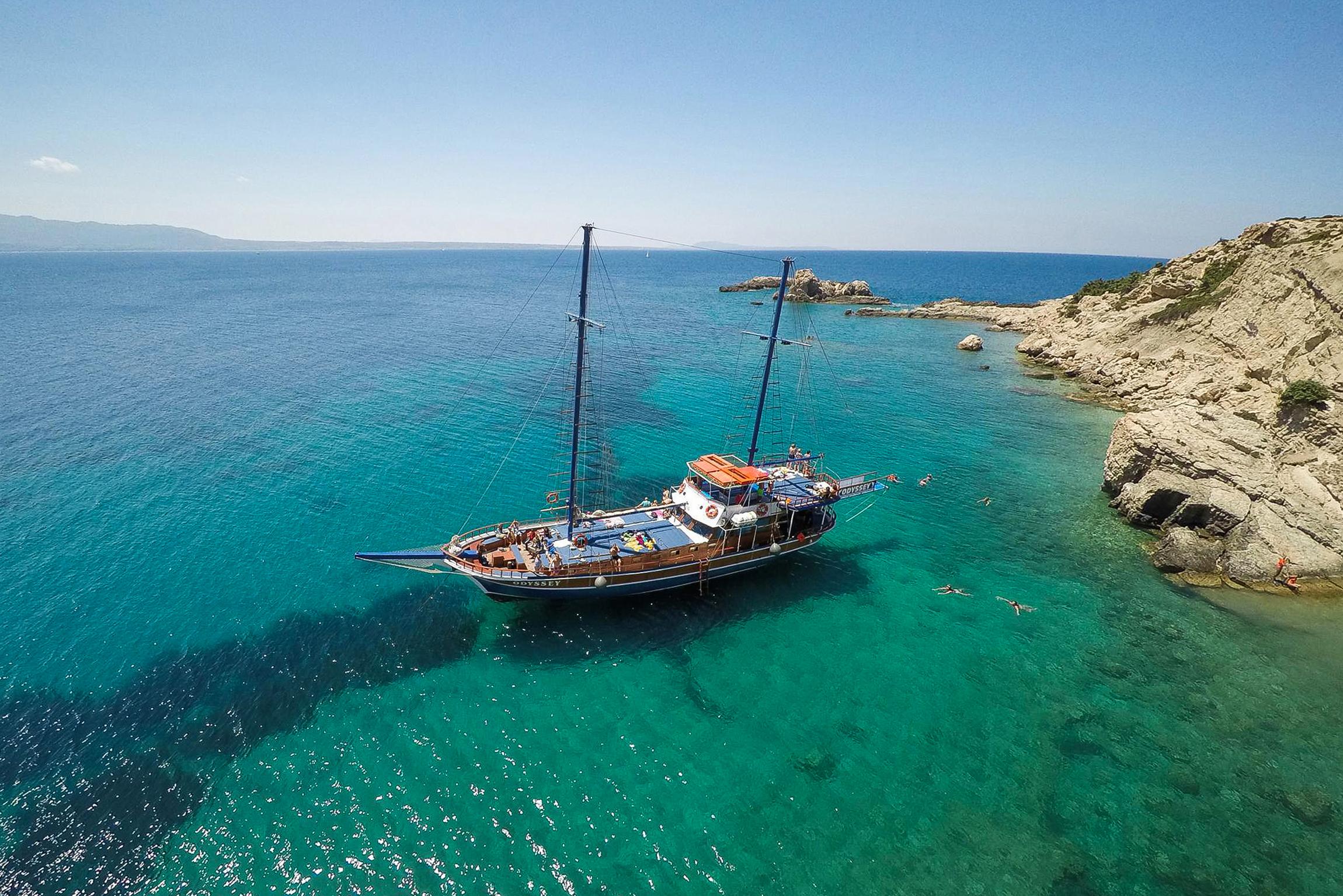 Kos to Kalymnos, Plati & Pserimos: Full-Day 3-Island Boat Cruise