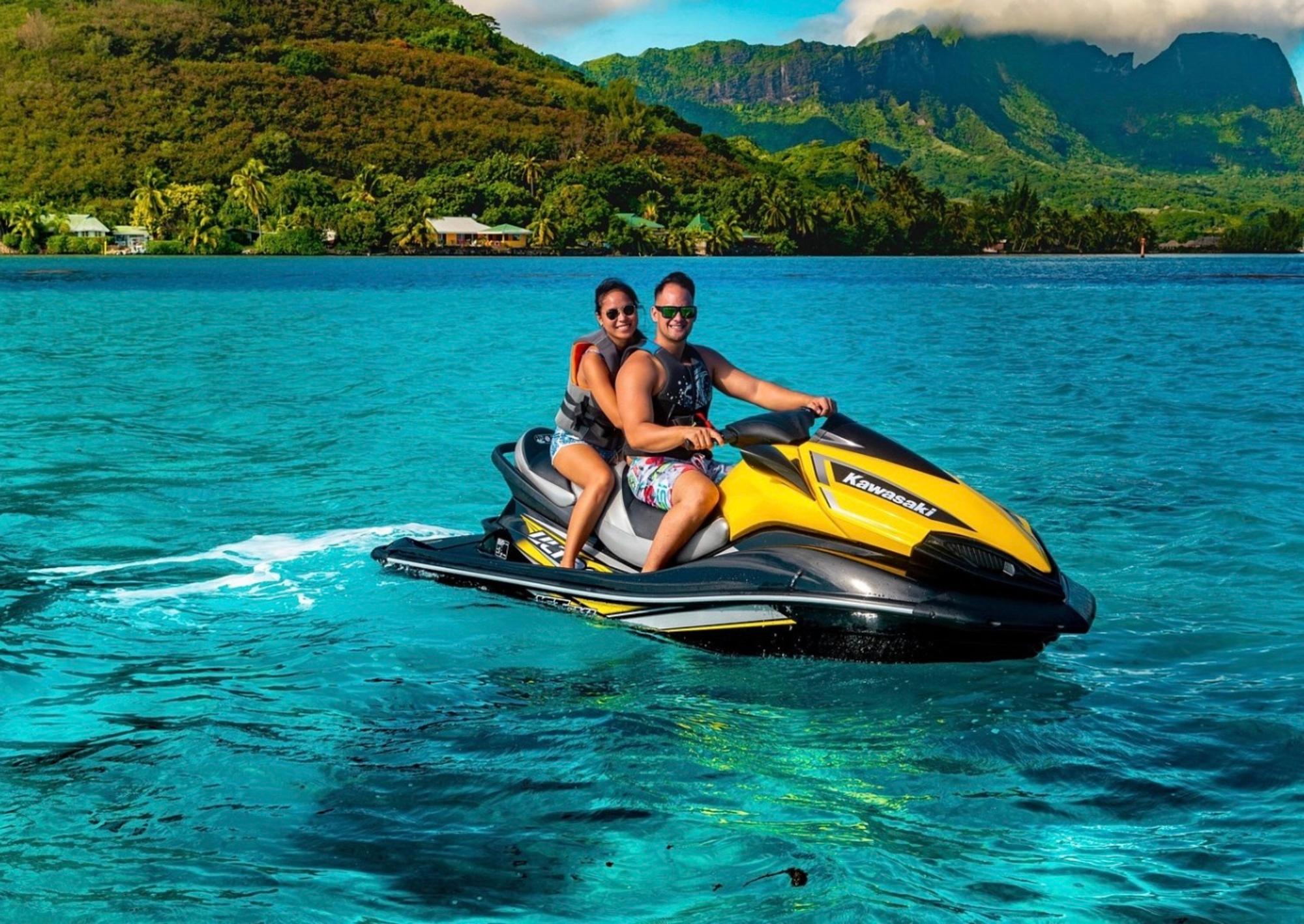 Moorea Jet Ski Adventure with Bay Exploration