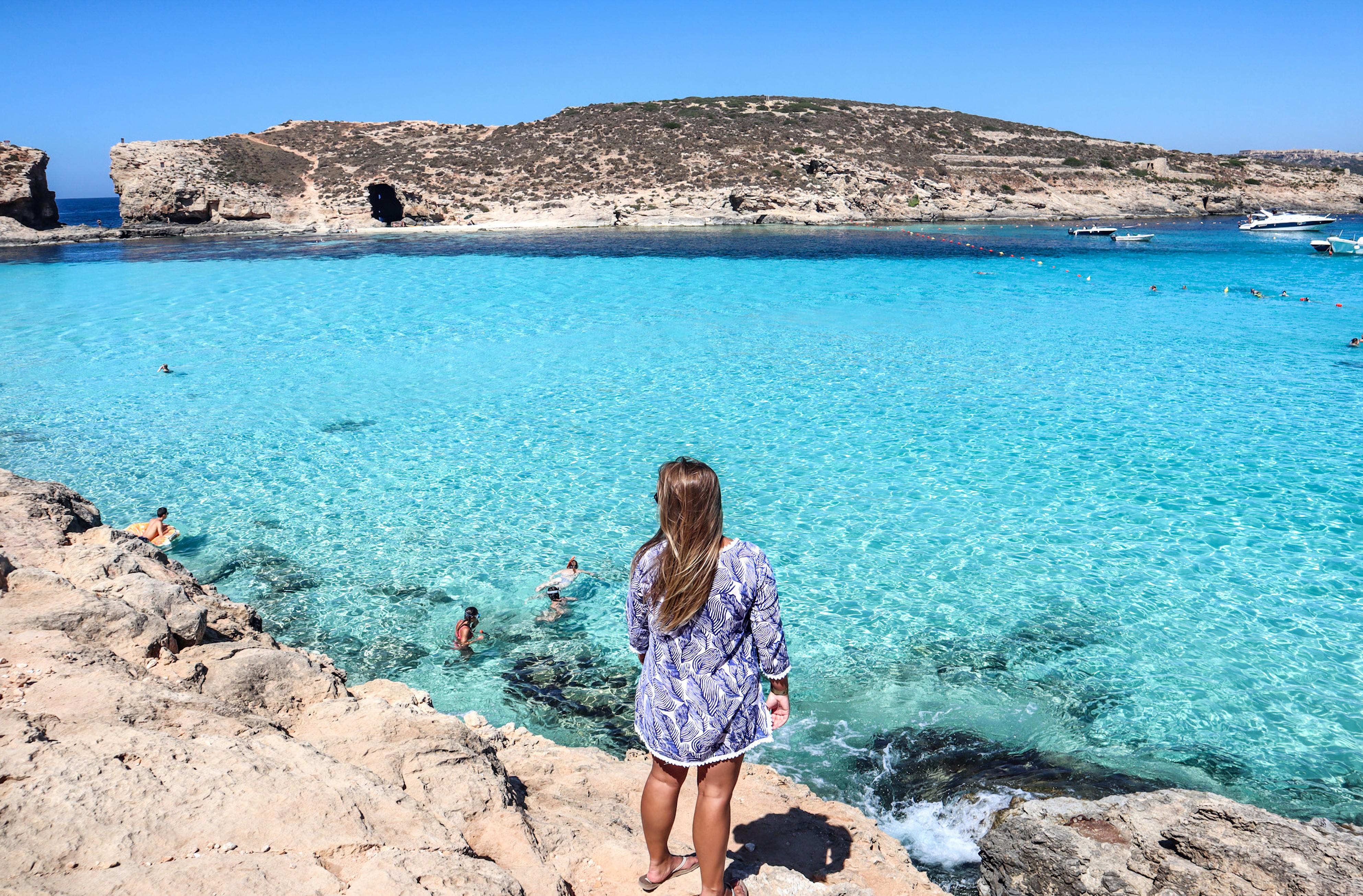 Sliema to Comino: Crystal and Blue Lagoon Cruise with Lunch