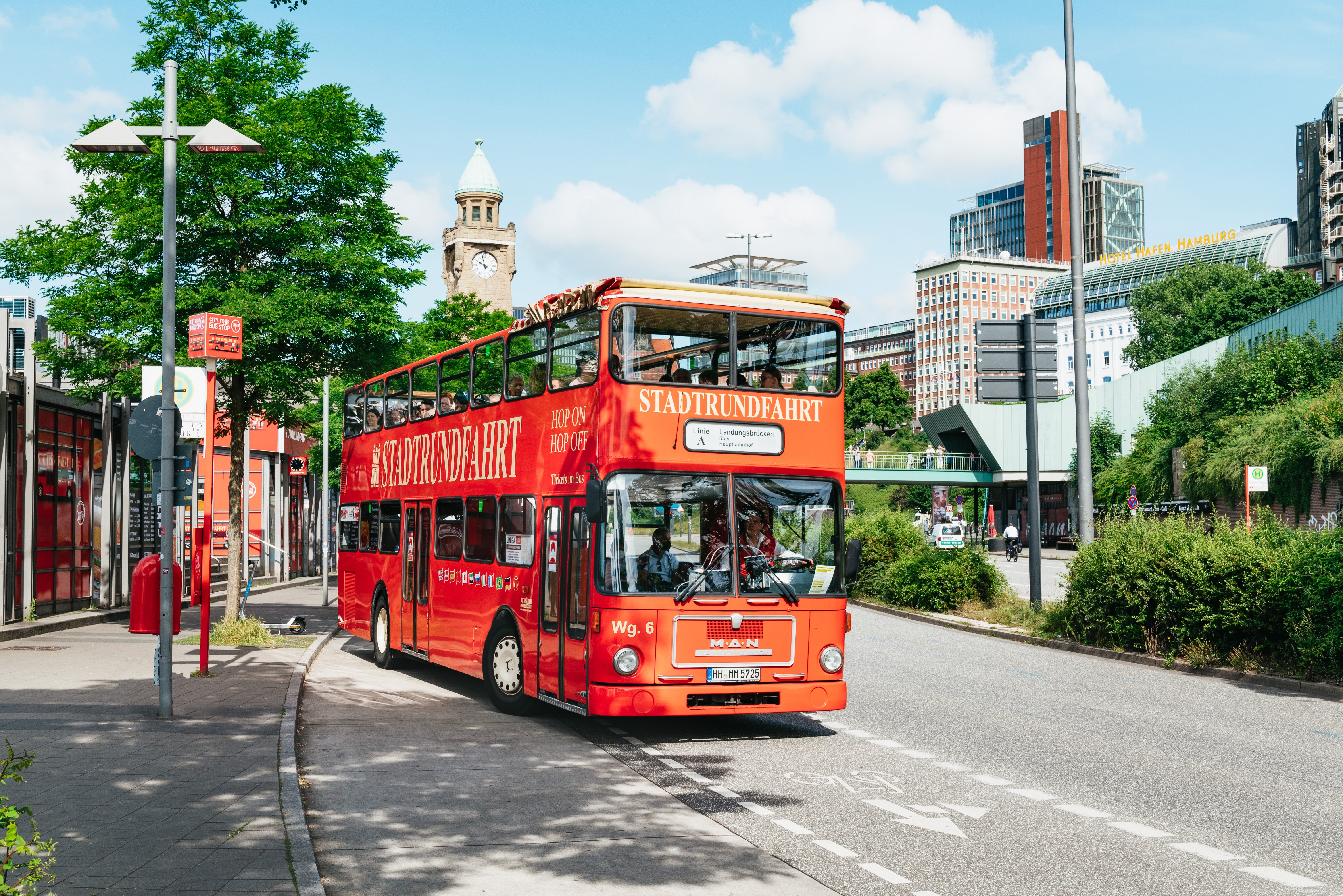Hamburg Hop-On Hop-Off Bus Tour with Harbor Cruise