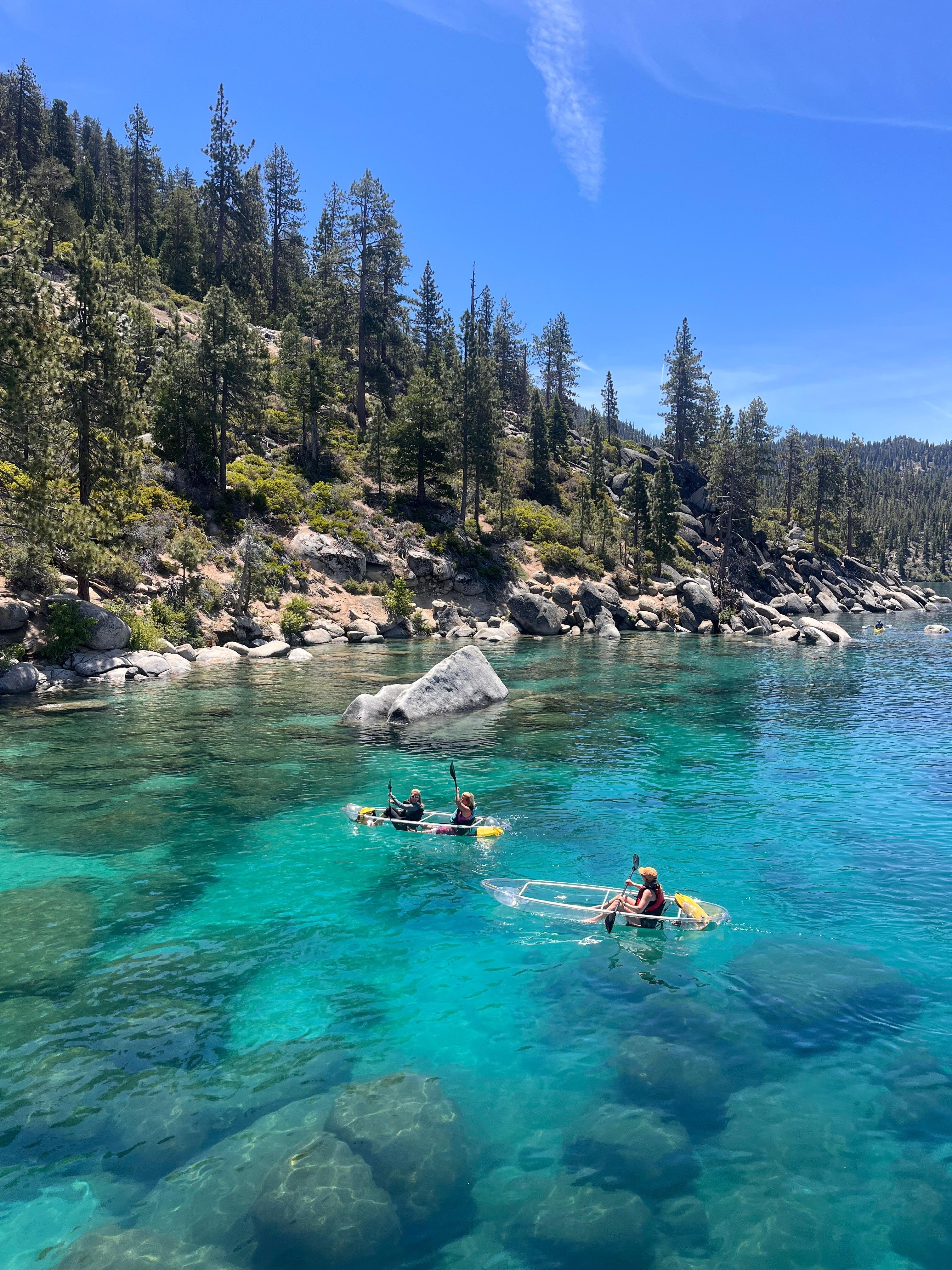 Sand Harbor Transparent Kayak Adventure