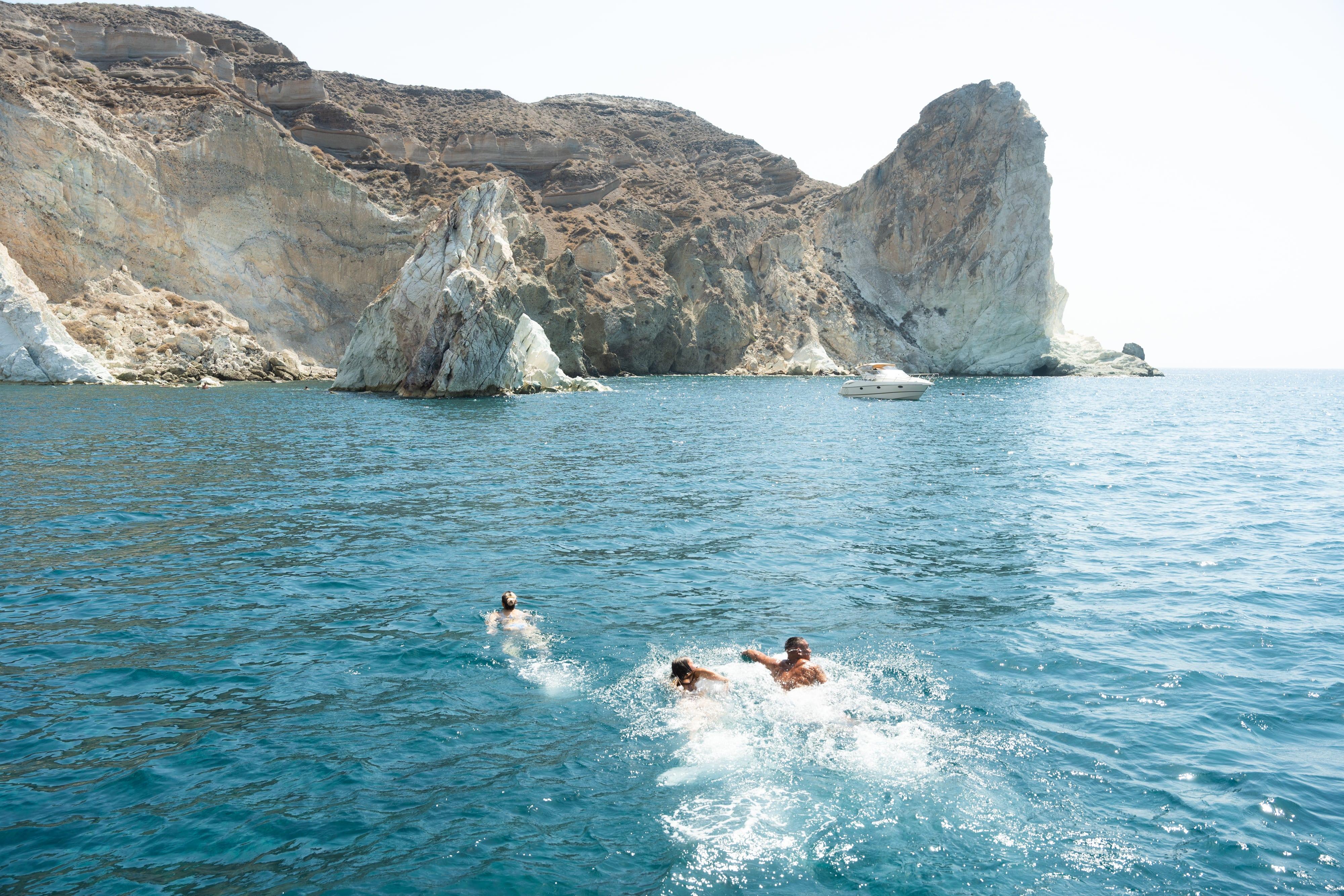 Santorini Catamaran Cruise with BBQ & Unlimited Drinks