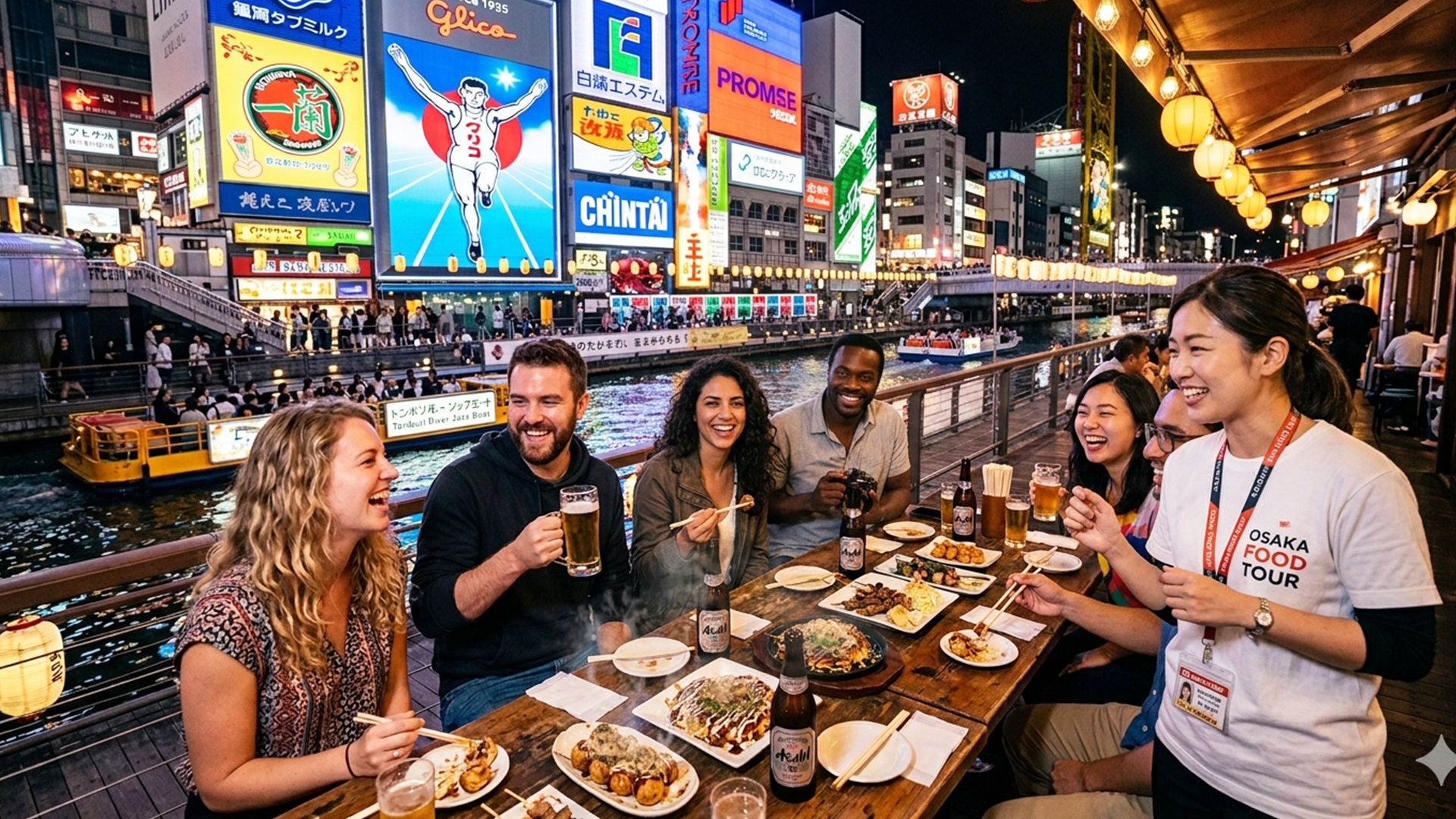Osaka Guided Culinary Adventure: 12 Dishes & Local Sake Bars