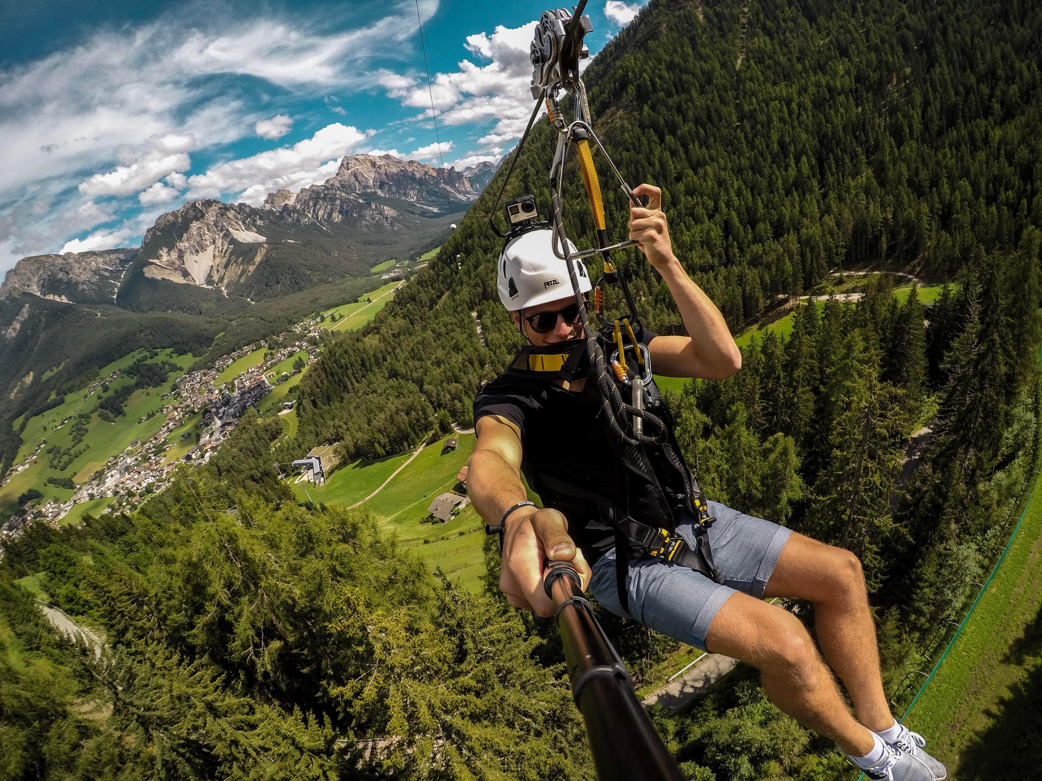 Europe's Longest Zipline Adventure in the Dolomites