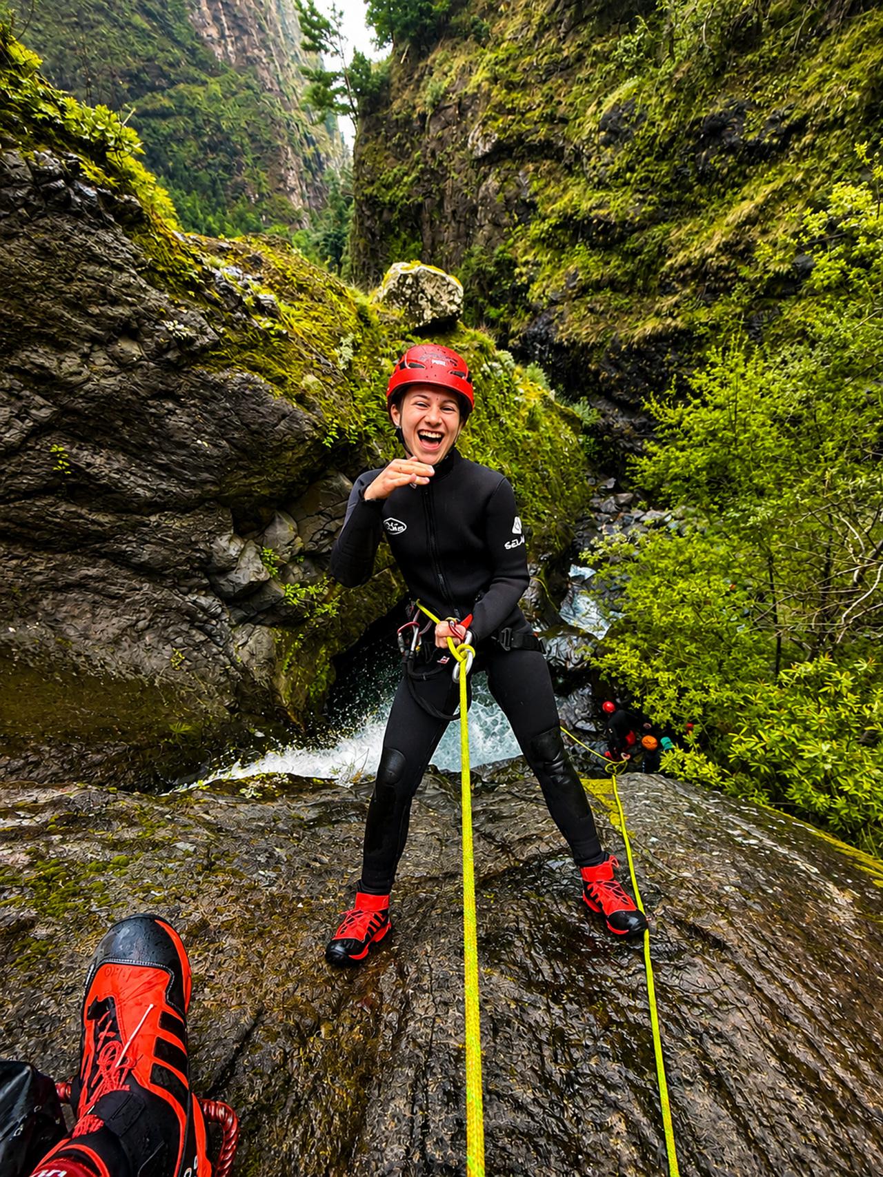 Small-Group Intermediate Canyoning Adventure in Madeira