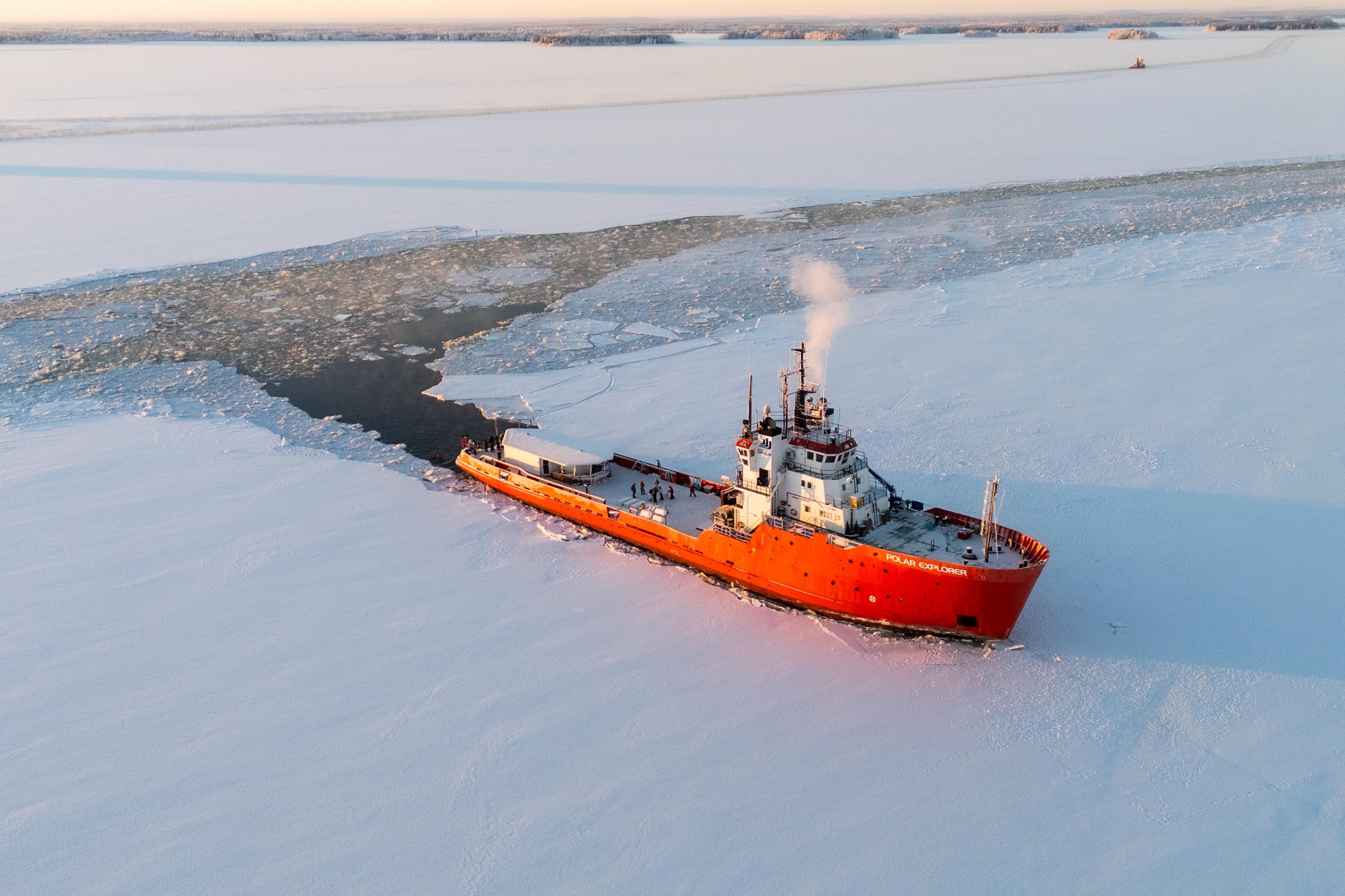 Arctic Icebreaker Cruise: Float & Walk on Frozen Sea