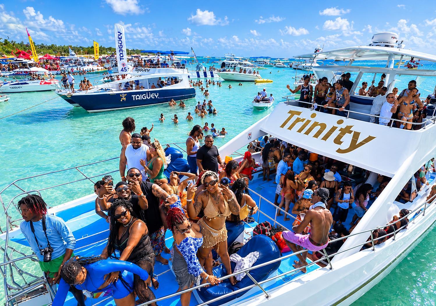 Caribbean Party Boat with Snorkeling & Open Bar