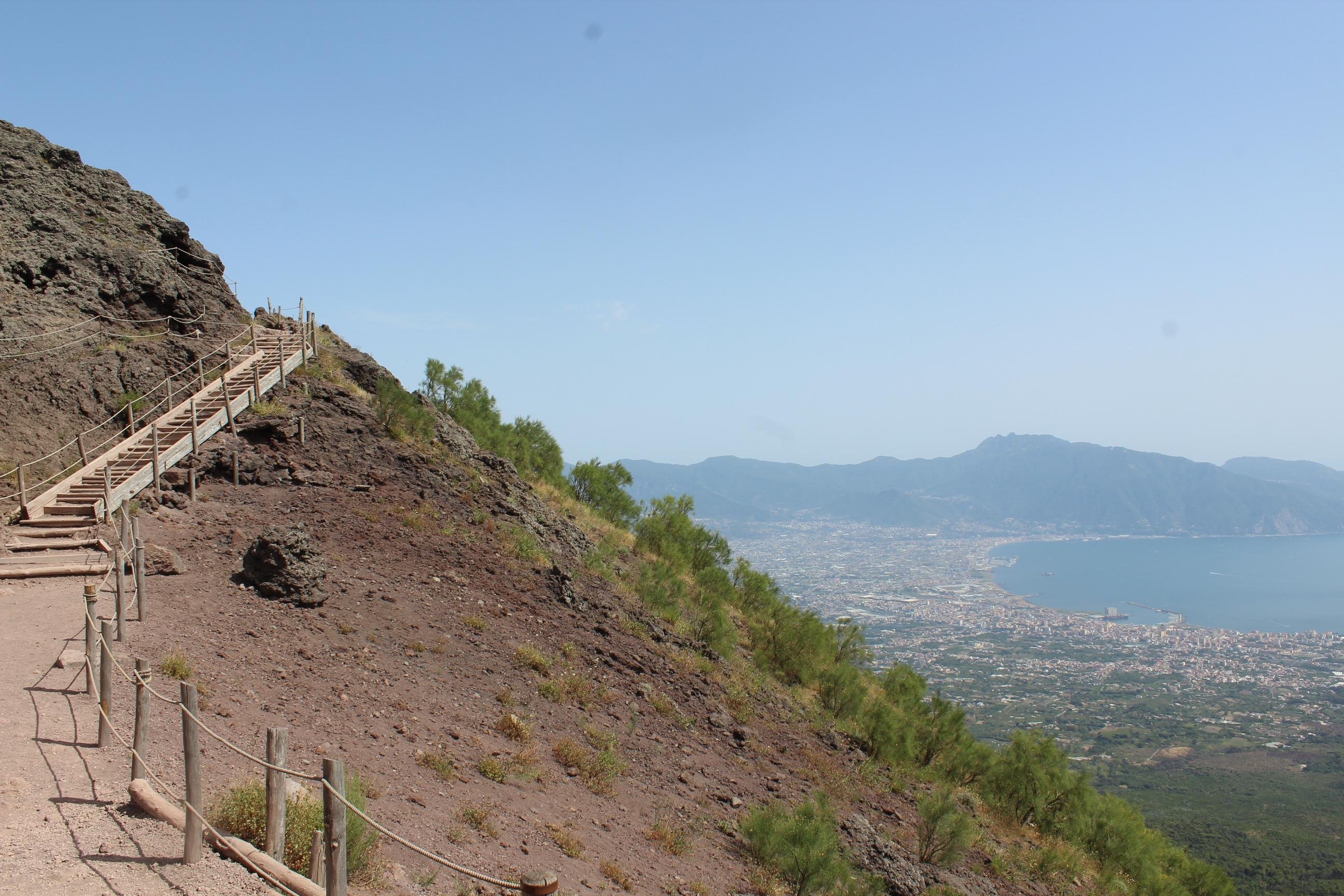 From Naples: Pompeii and Vesuvius Tour with Lunch Included - Mount Vesuvius crater tour and Bay of Naples views