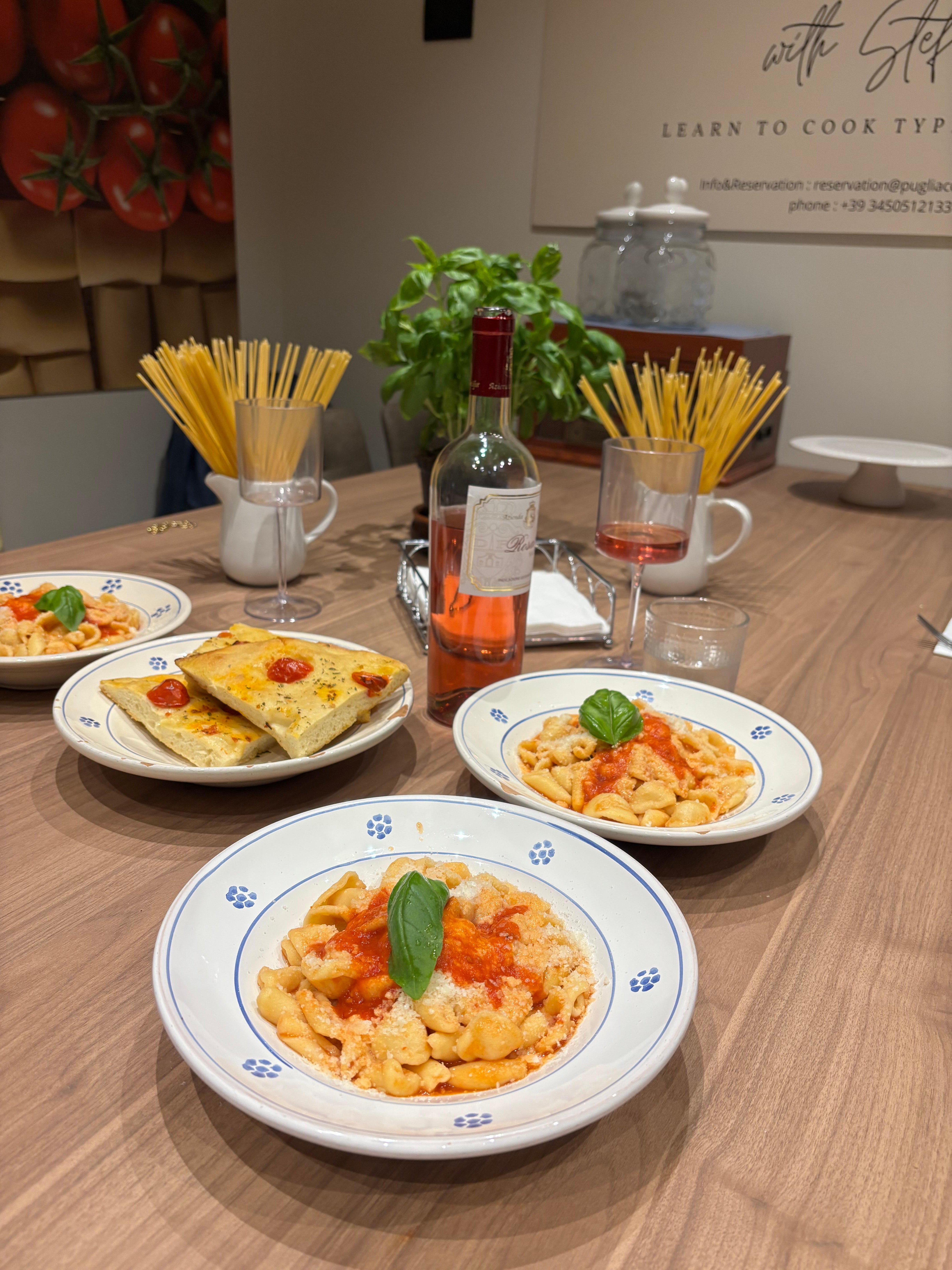 Pasta & Focaccia Cooking Workshop in Polignano a Mare