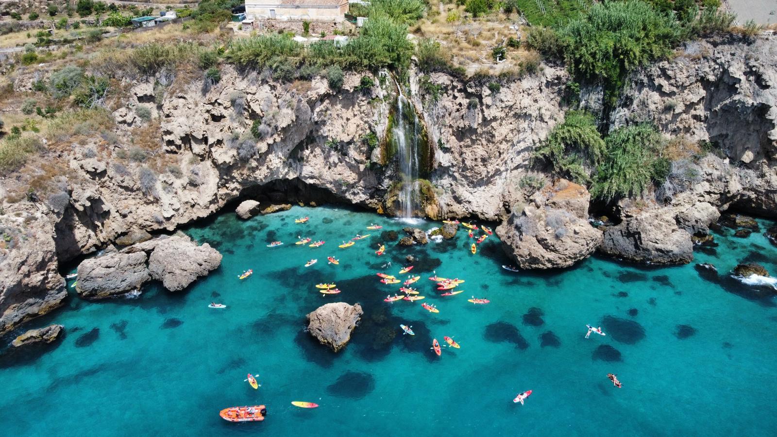Self-Guided Kayak Rental along Nerja and Maro Cliffs