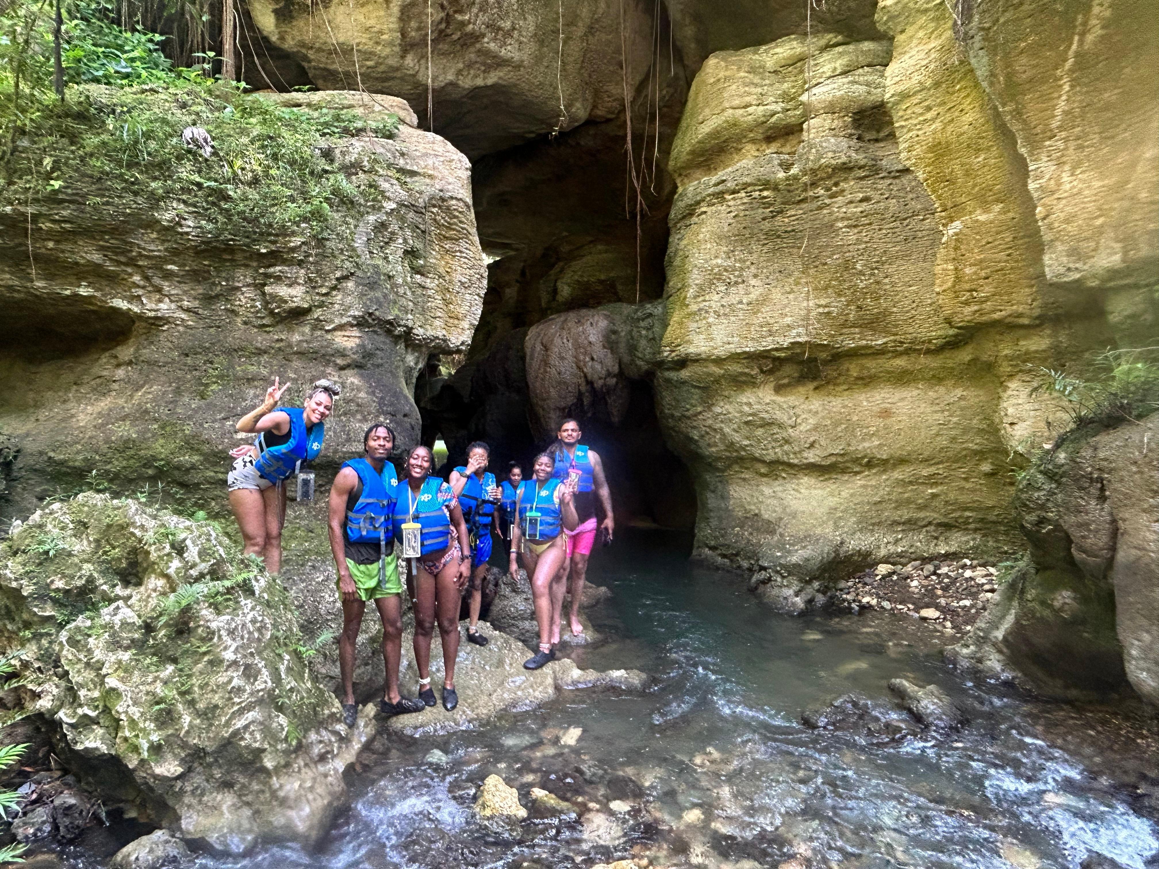 Charco Azul Canyon, Caves, and Mar Chiquita Beach Adventure