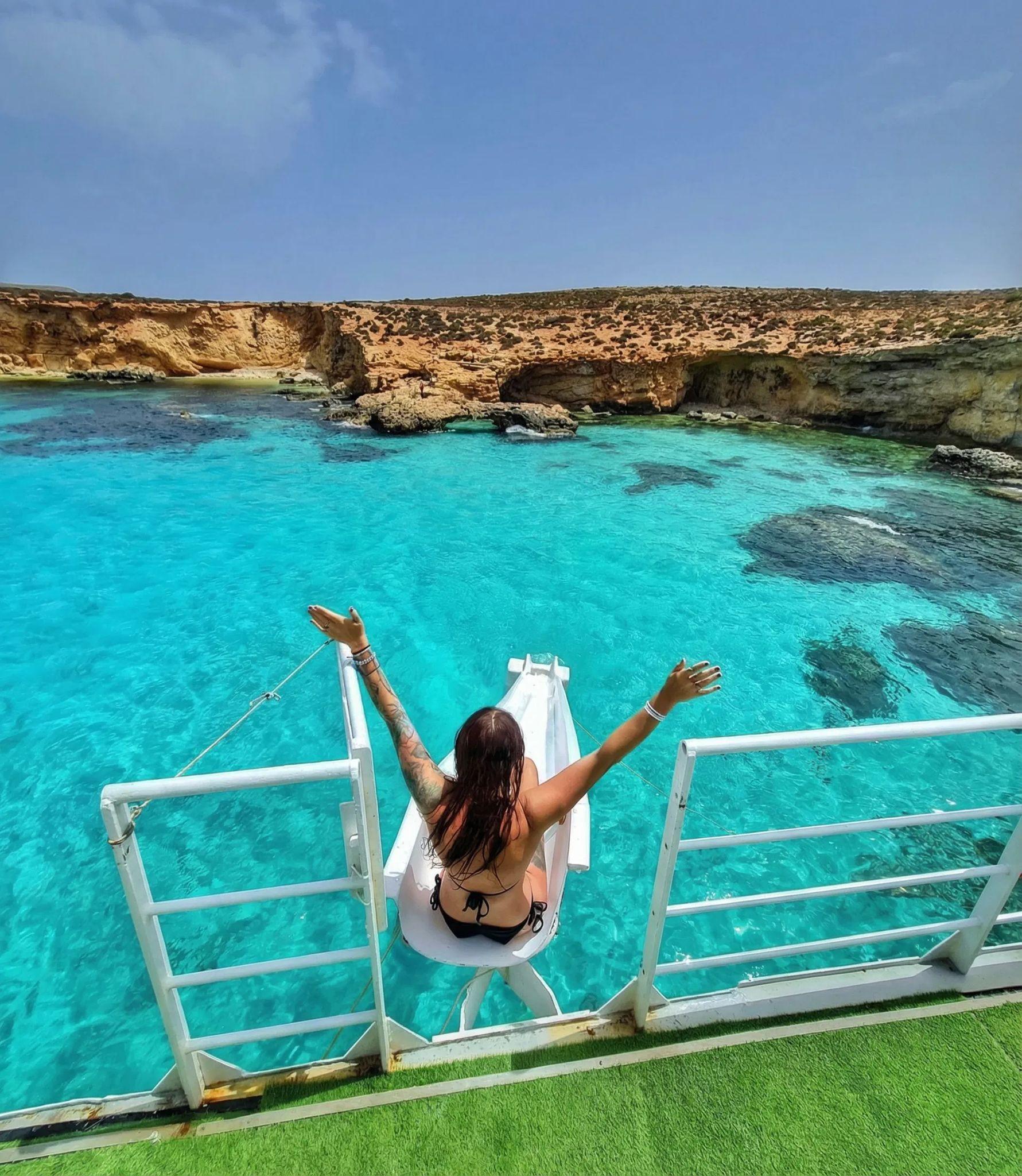 Full-Day Comino Blue Lagoon, Gozo, and Sea Caves Boat Cruise