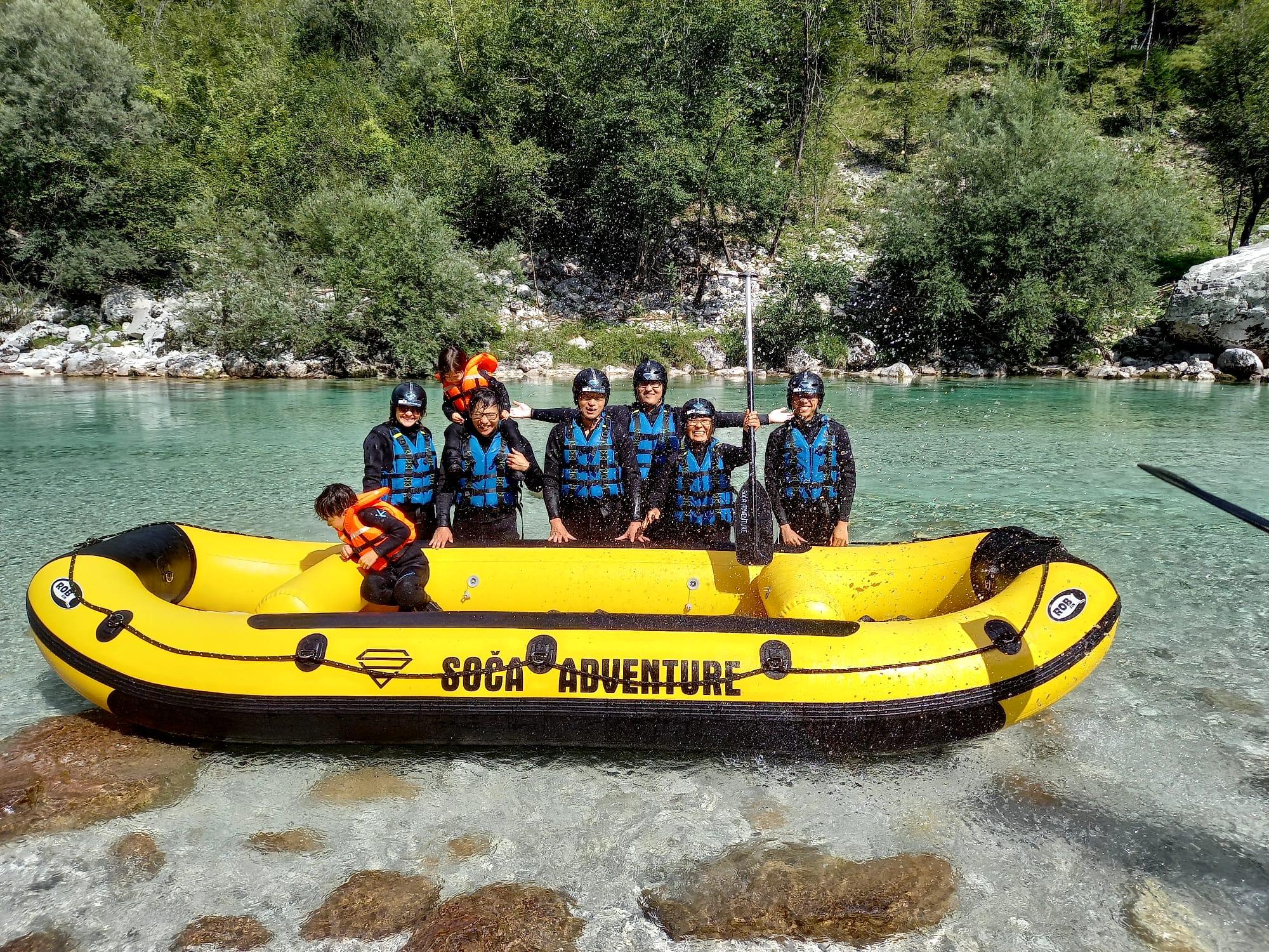 Bovec: Family Rafting on Soča River from 4years +FREE photos — Soča River and Julian Alps scenery (9)