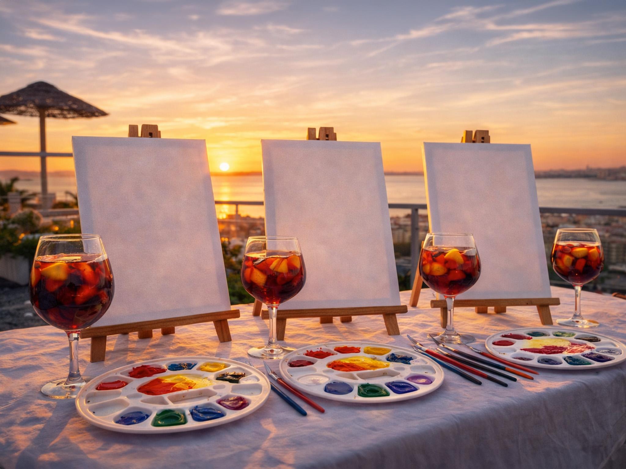 Sunset Rooftop Painting & Sangria Experience