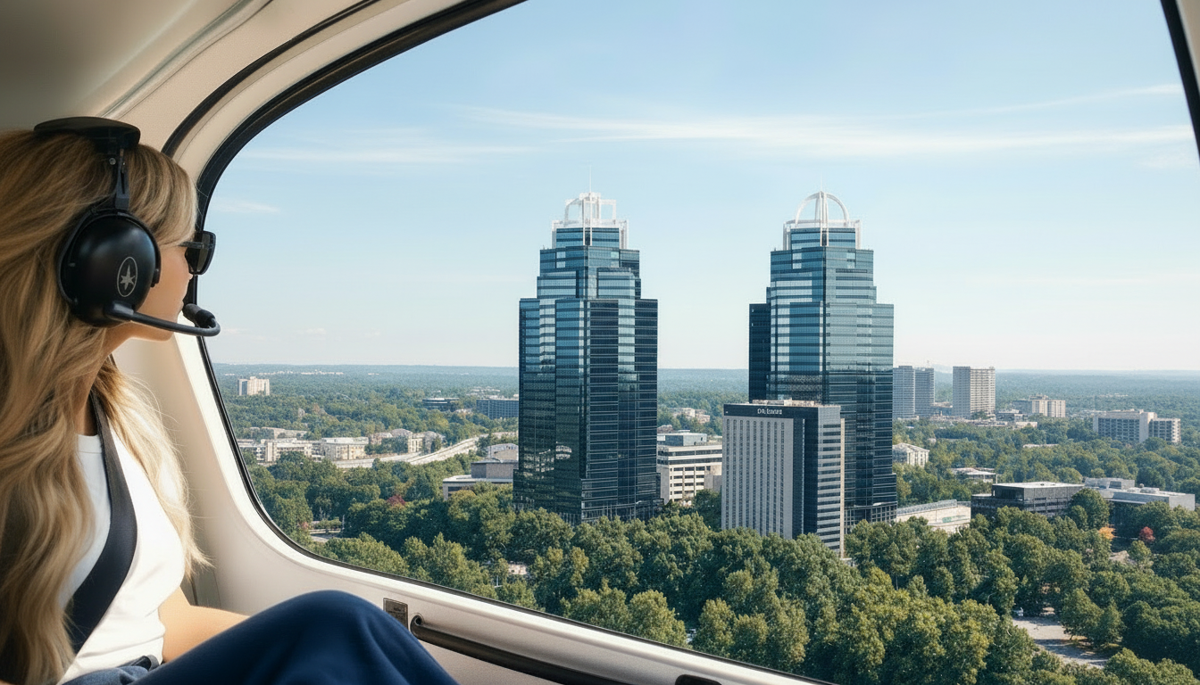 Atlanta Helicopter Flight: King & Queen Towers and Buckhead
