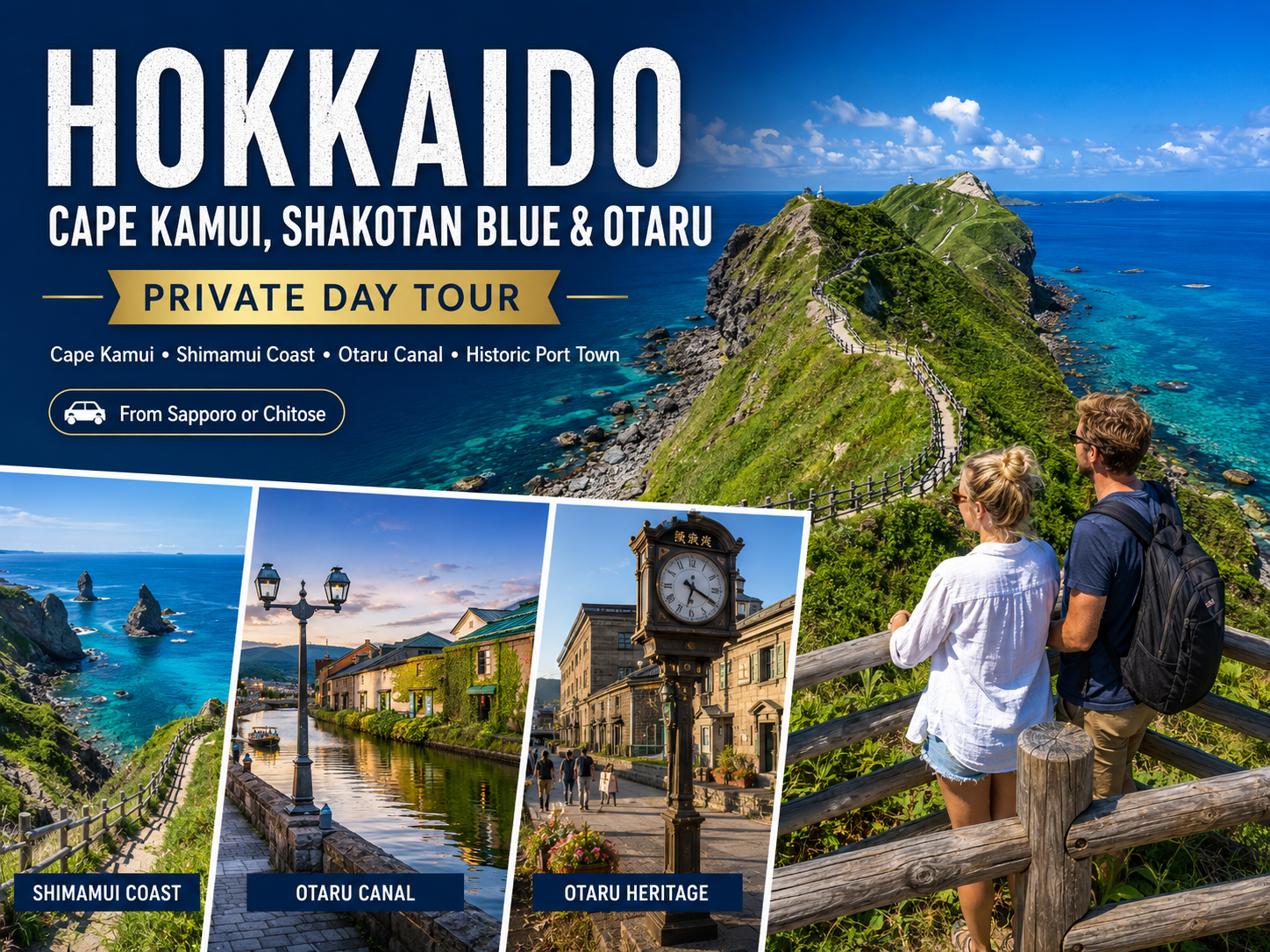 Shakotan Peninsula & Otaru Private Coastal Tour