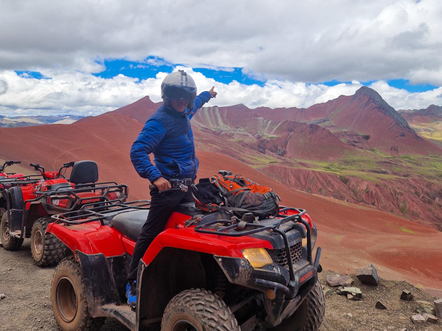 From Cusco: Rainbow Mountain and Red Valley ATV Tour + Meals
