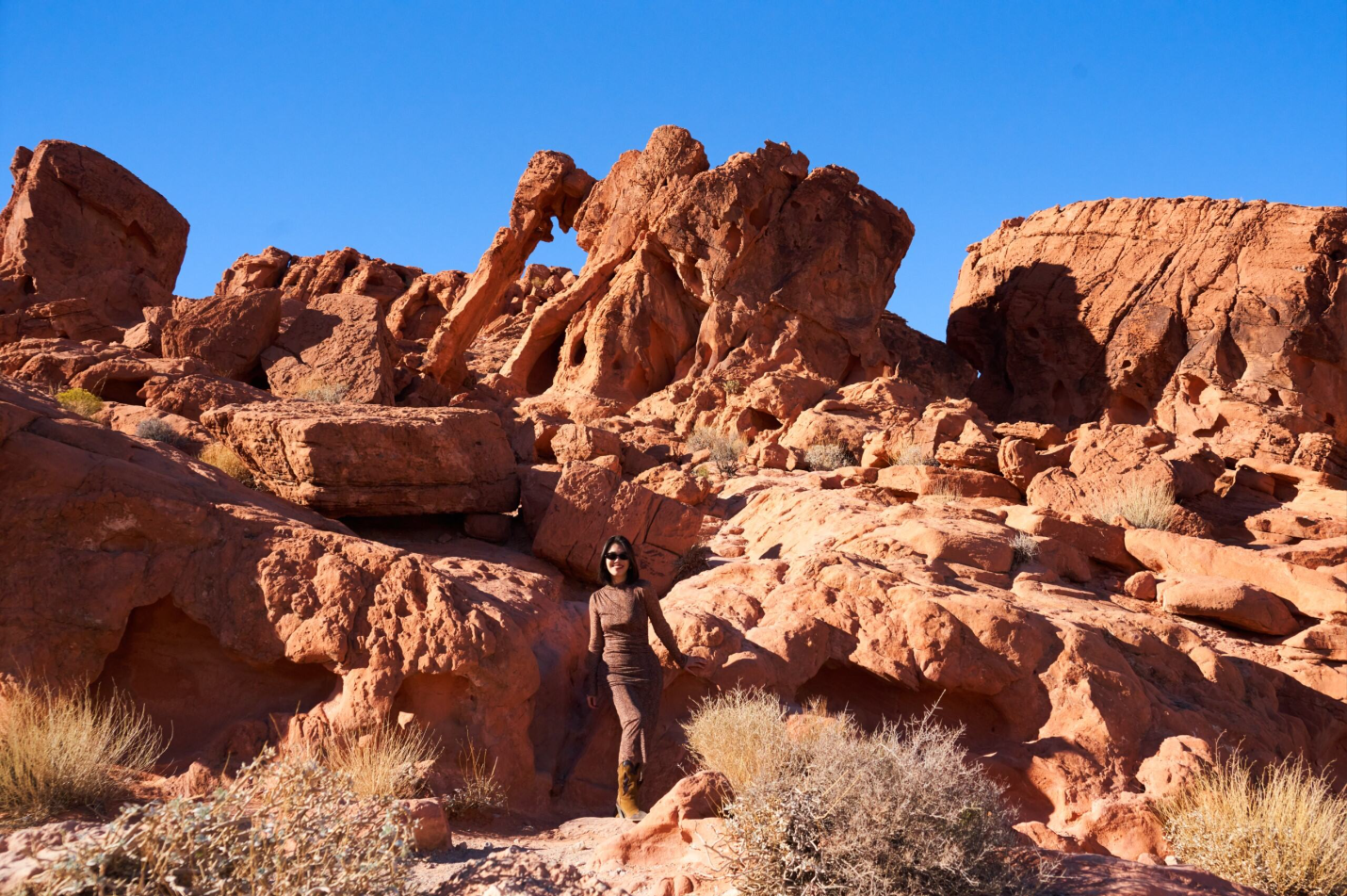 Valley of Fire from Las Vegas - red Aztec sandstone formations — image 5