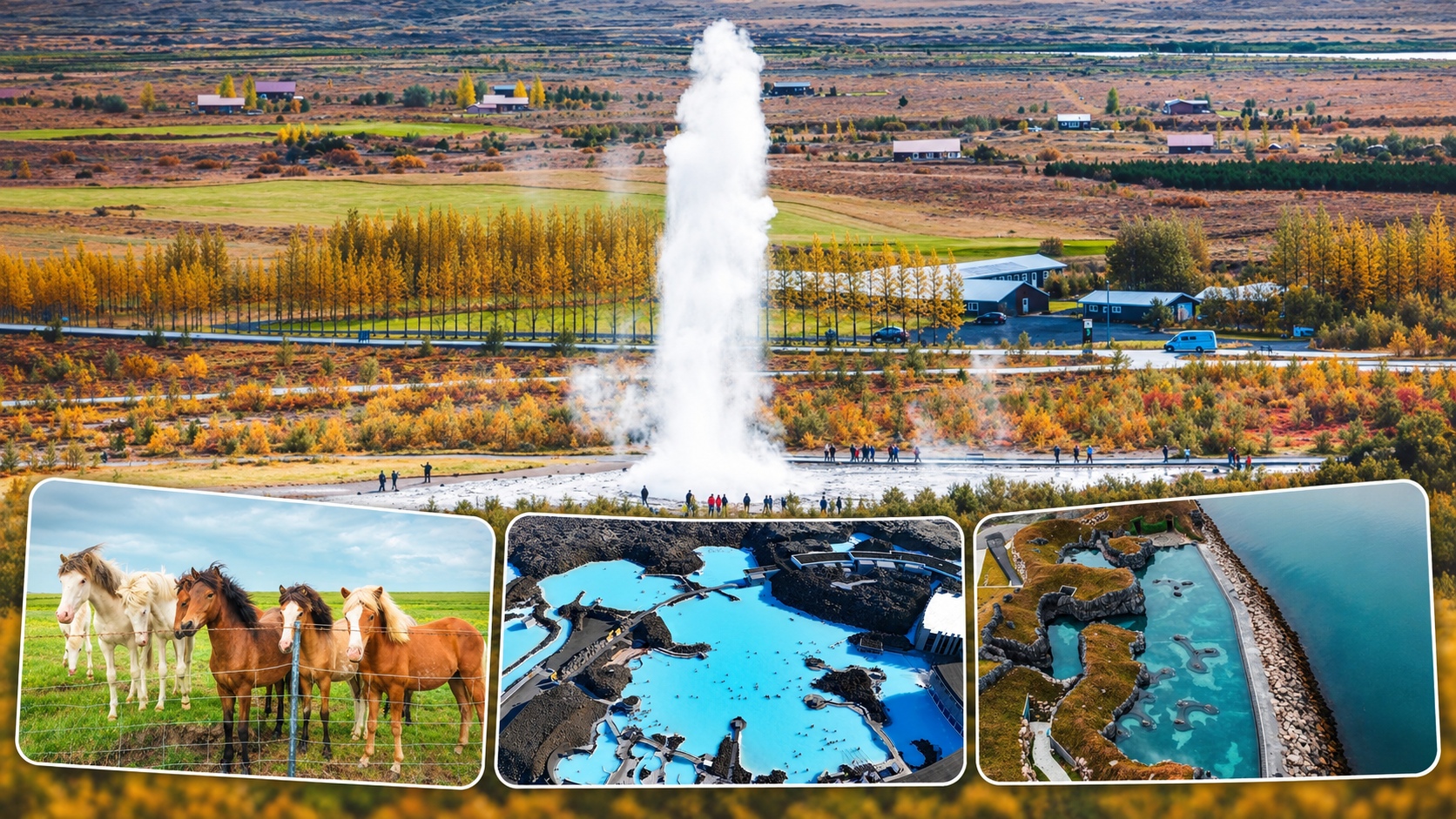 Golden Circle, Icelandic Horses & Lagoon Experience