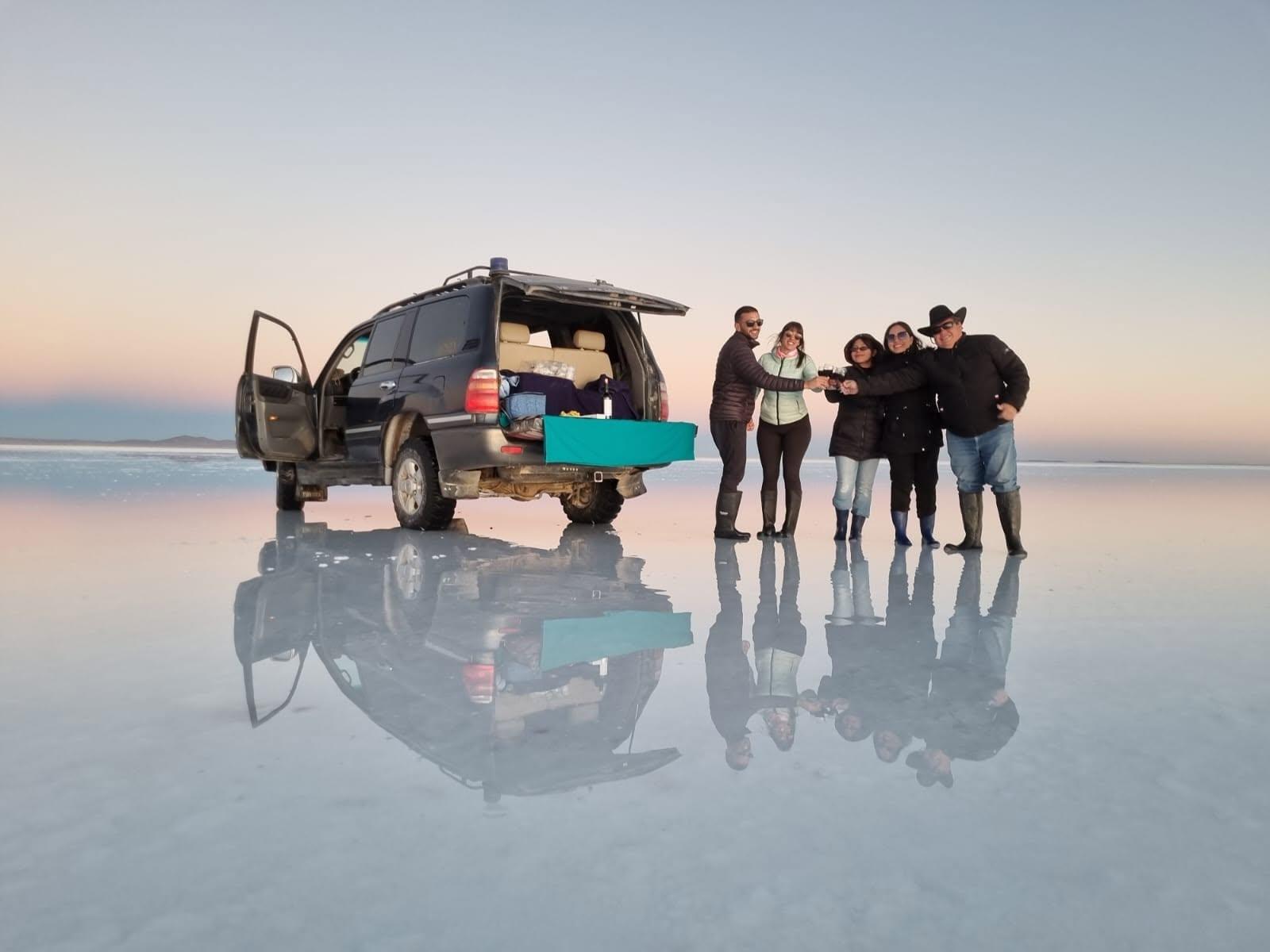 Uyuni Salt Flats: Full-Day Bike Adventure with Sunset Toast
