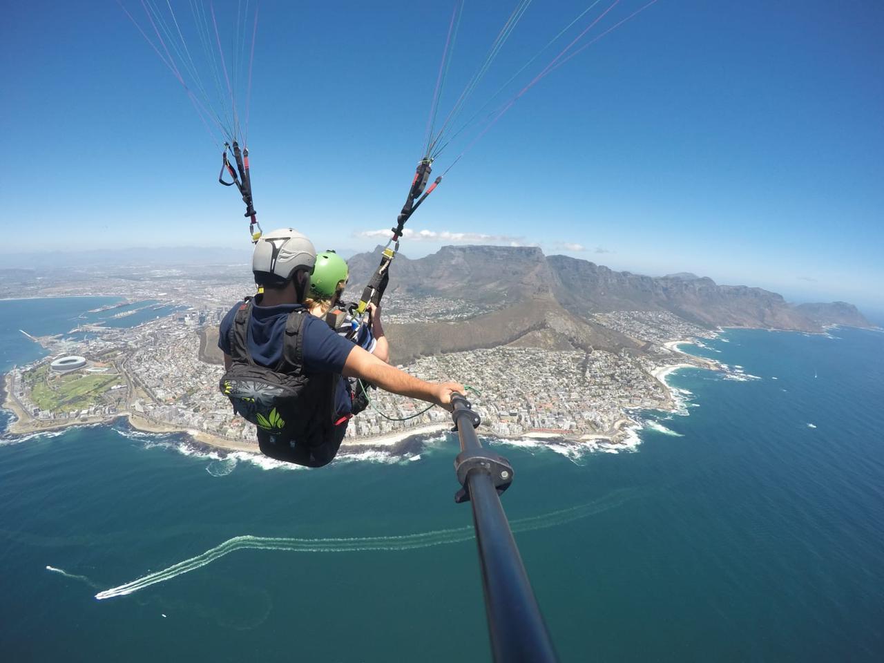 Cape Town Tandem Paragliding with Table Mountain Views