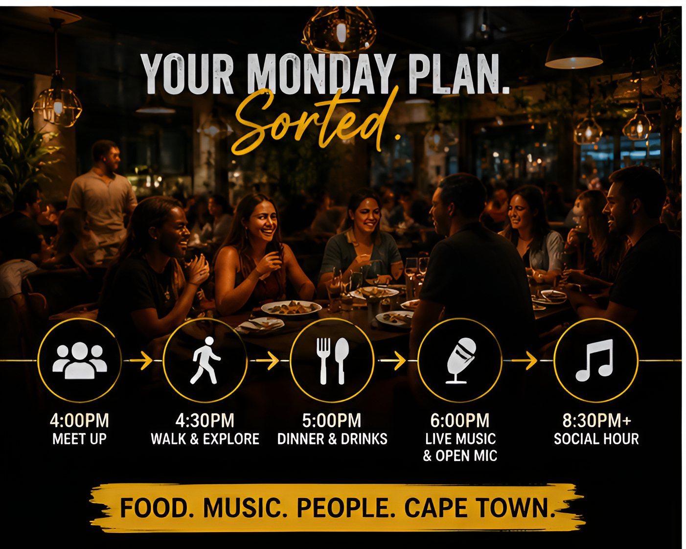 Cape Town Live Music & Dining Social Evening