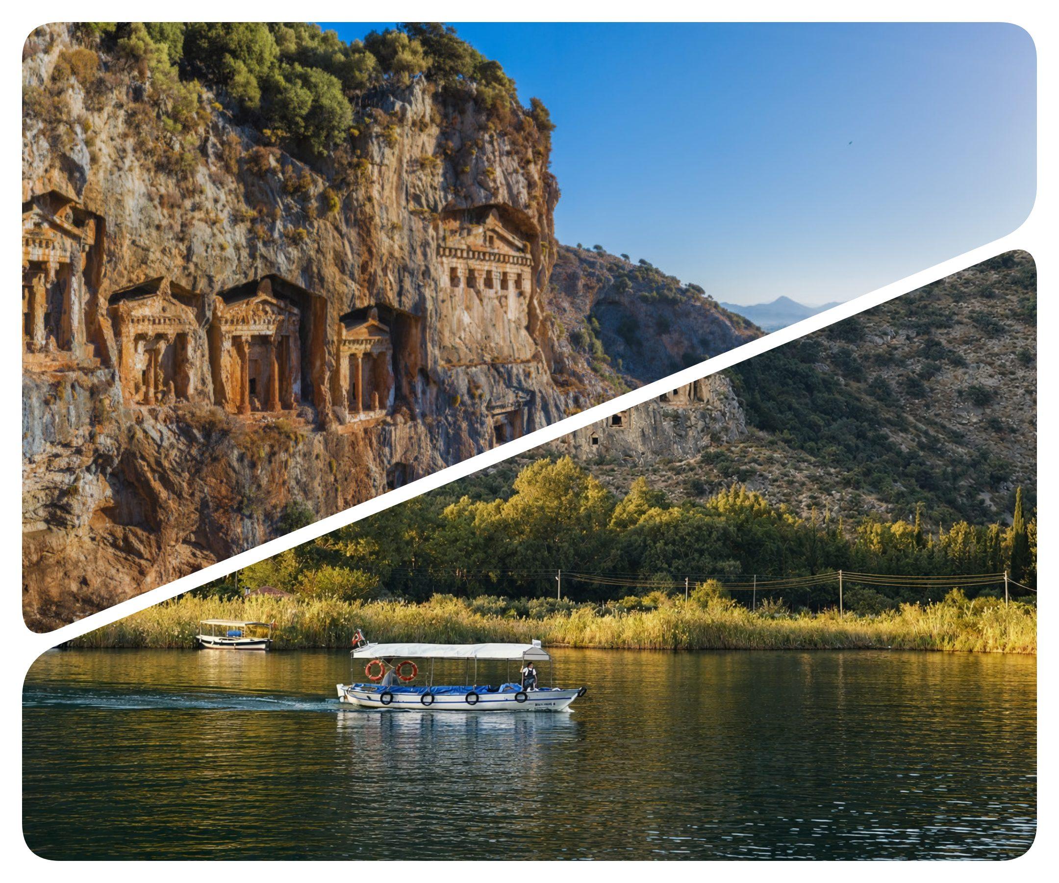 Dalyan Boat Adventure with Turtle Beach & Mud Baths