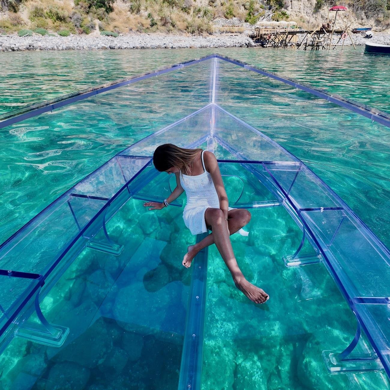 Ischia Glass-Bottom Boat & Green Cave Swim