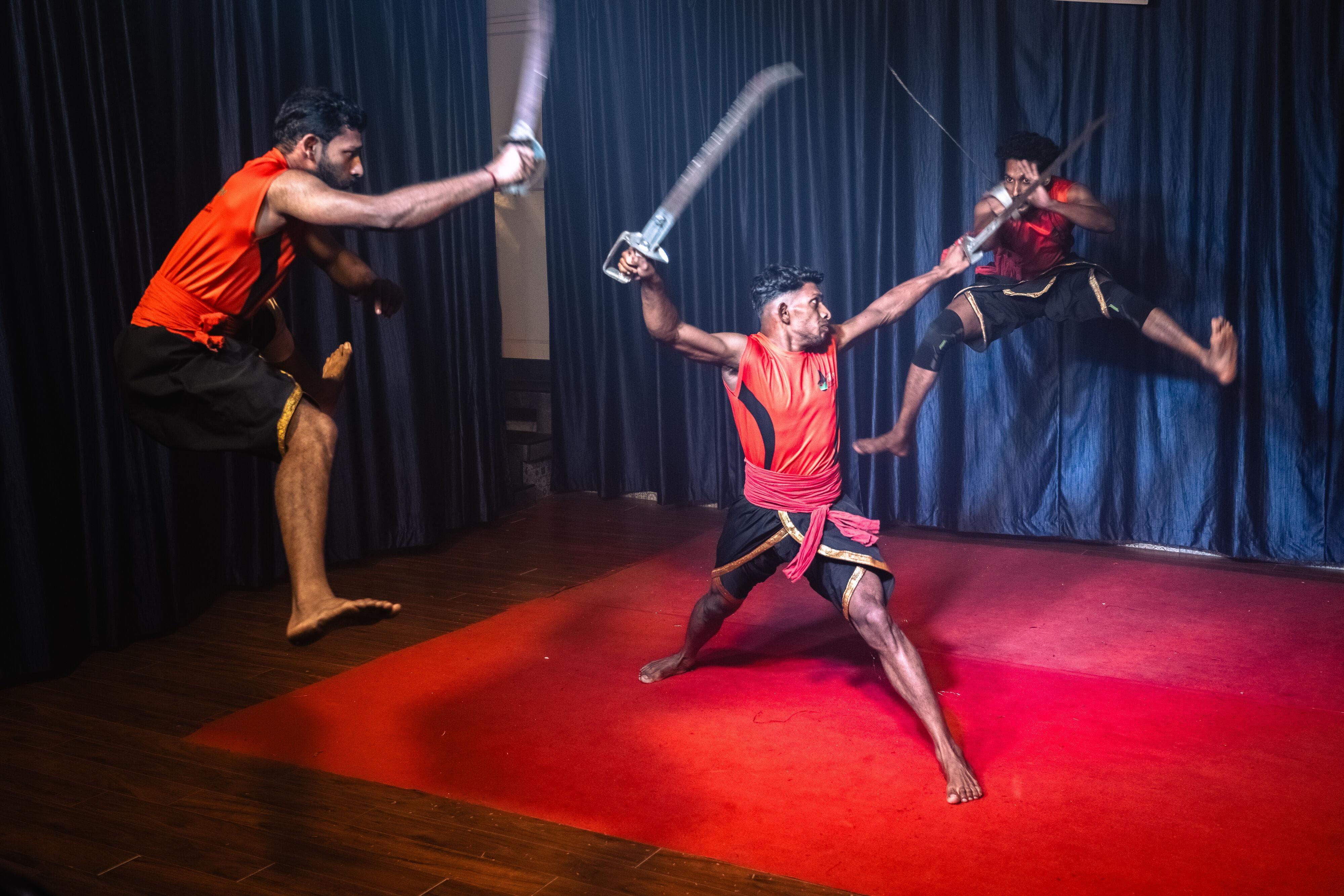 Kochi Evening Showcase: Kathakali, Theyyam, and Kalaripayattu