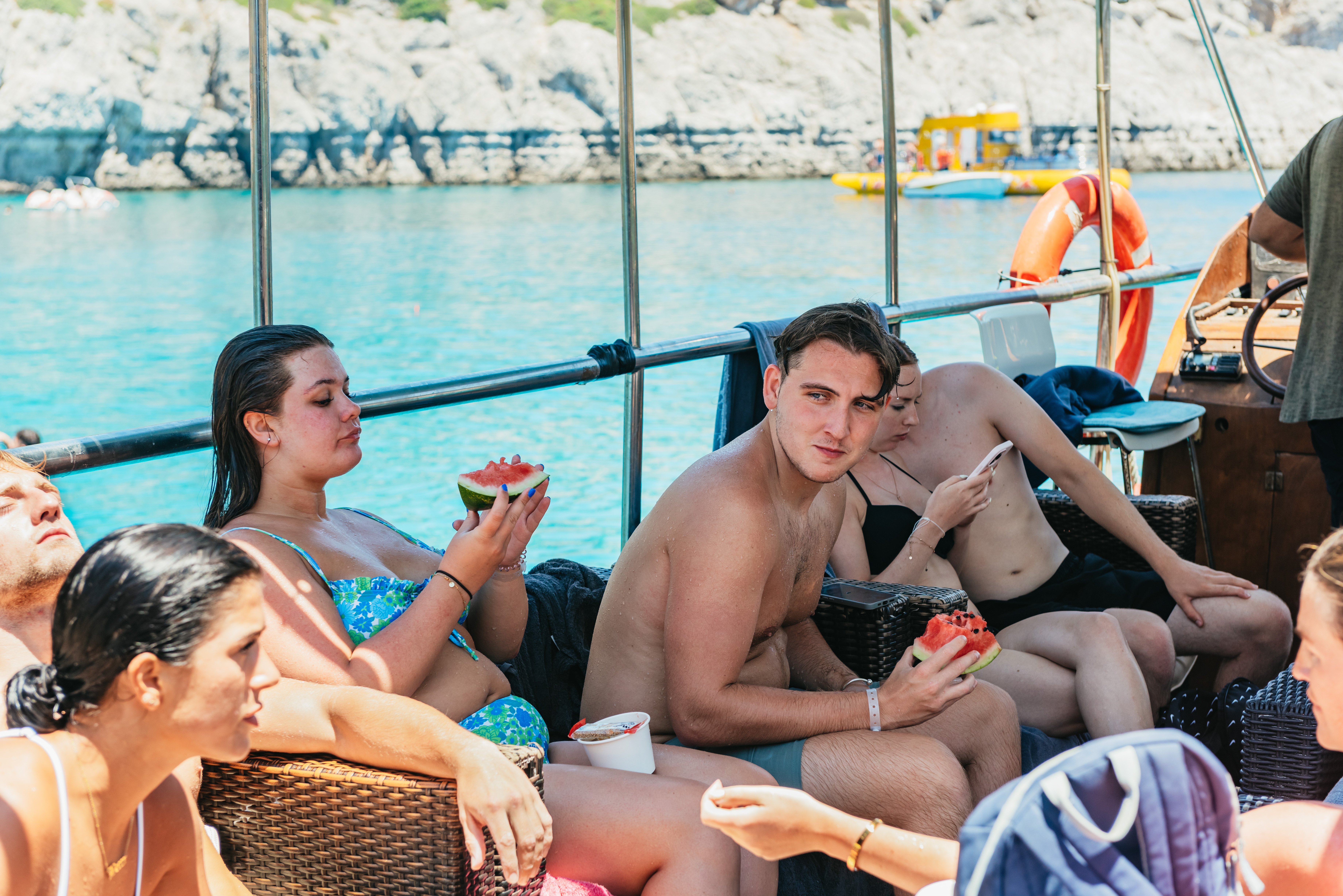 Rhodes Catamaran Cruise: Anthony Quinn Bay, Ladiko & Traganou Caves