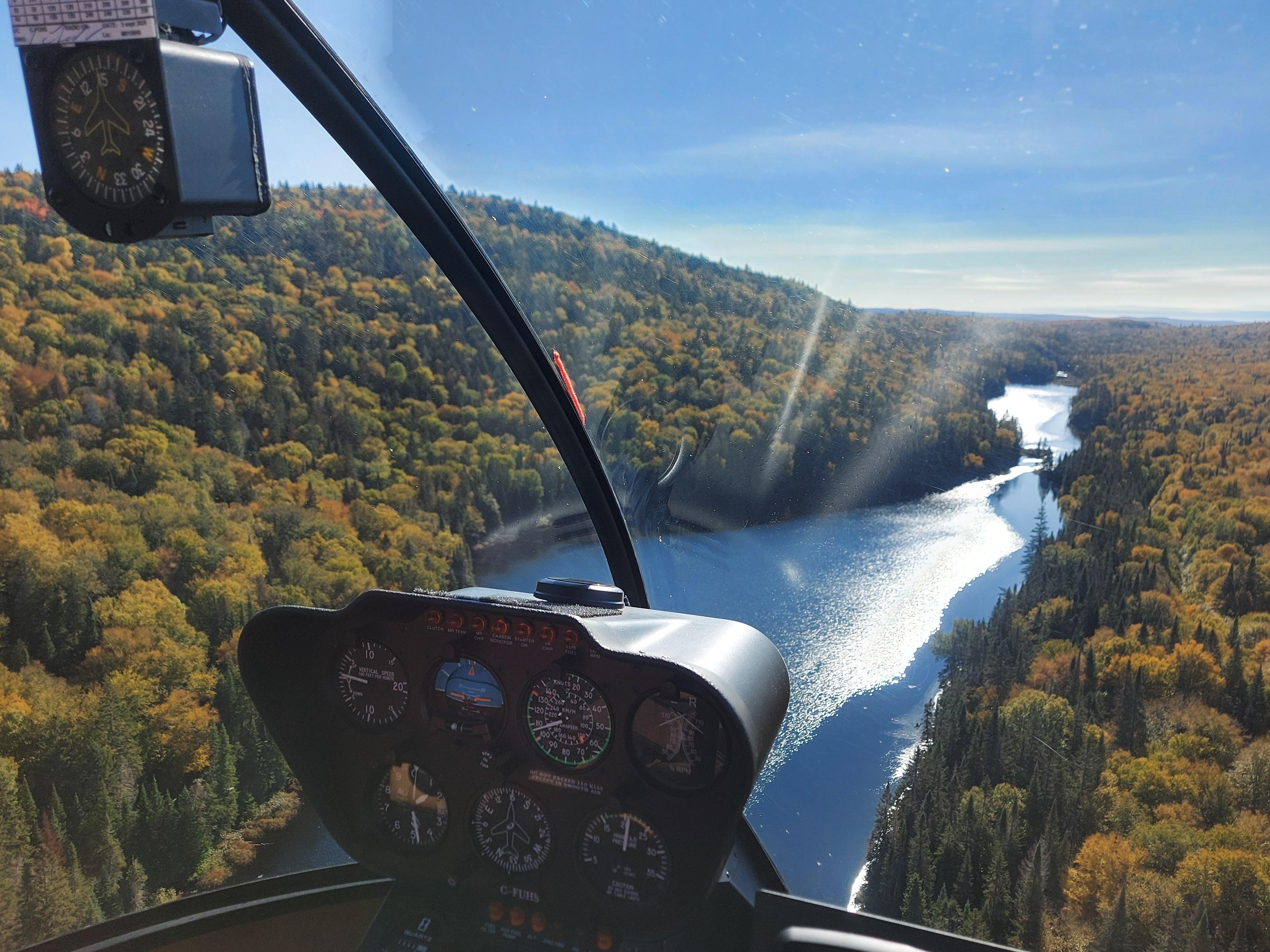 Ottawa Helicopter Tour Over Gatineau Park Fall Foliage
