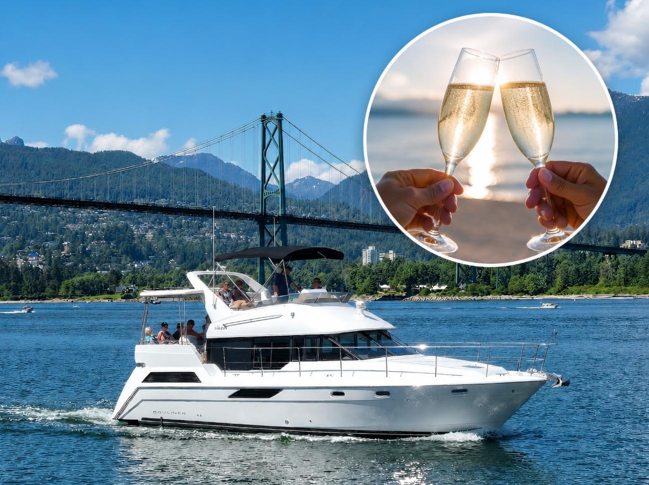 Vancouver Adults-Only Yacht Cruise with Prosecco & Snacks