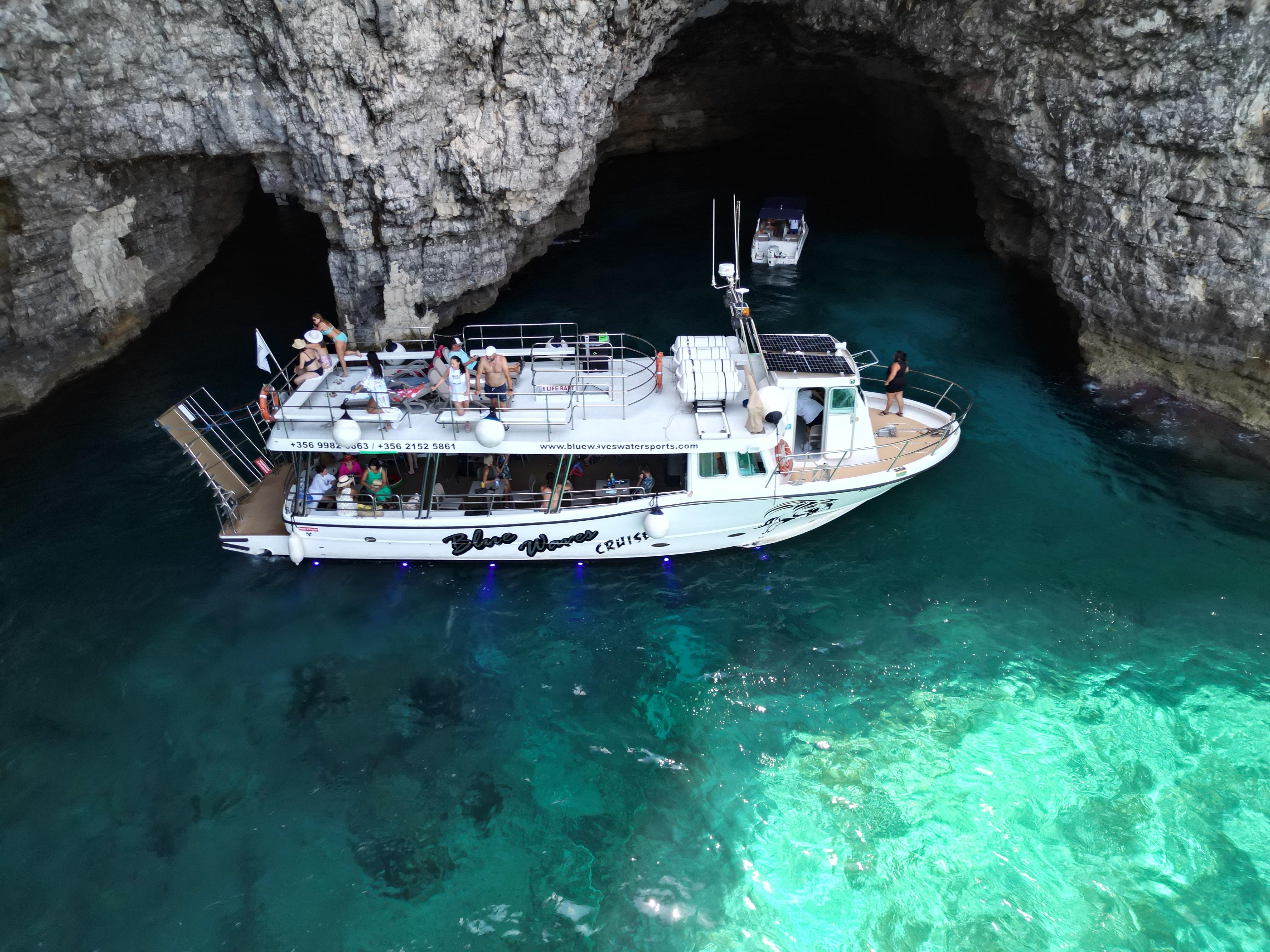Comino 3-Bay Cruise: Blue Lagoon, Crystal Lagoon & Halfa Rock