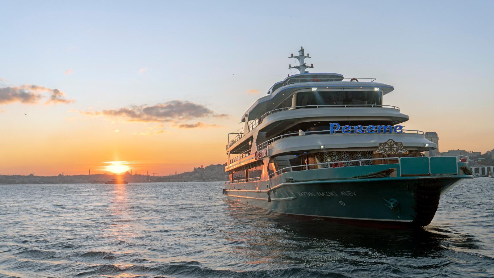 Bosphorus Day & Sunset Cruise with Drinks & Snacks