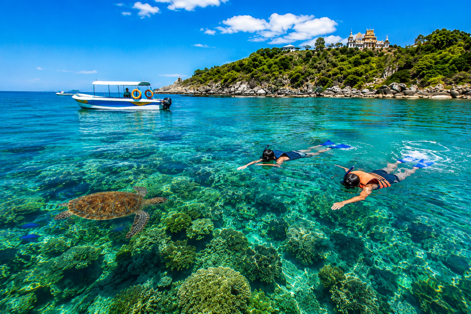 Trincomalee: Navy Island Snorkeling Boat Excursion