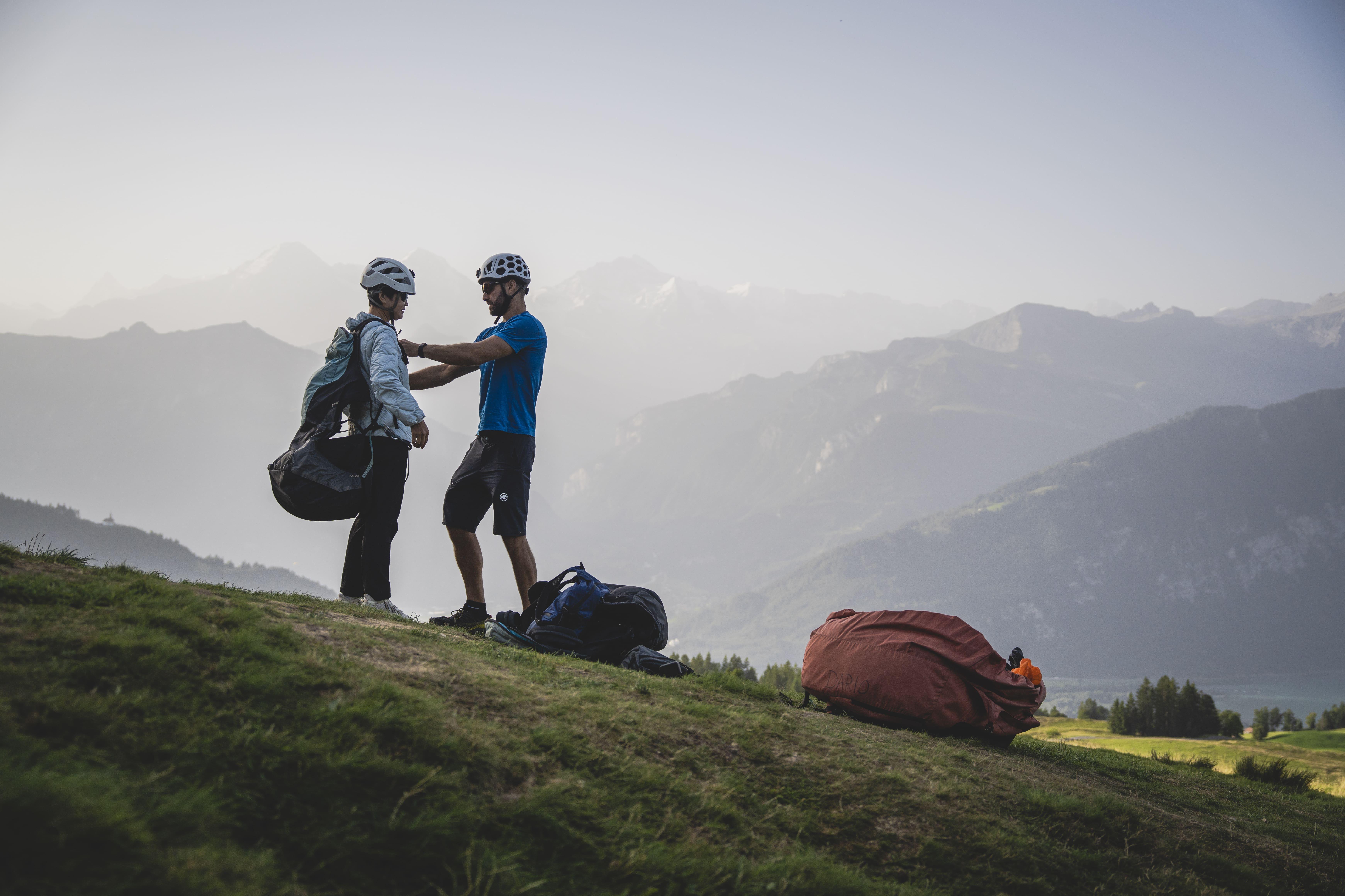 Tandem paragliding over Interlaken Bernese Oberland Switzerland alpine lakes — image 10