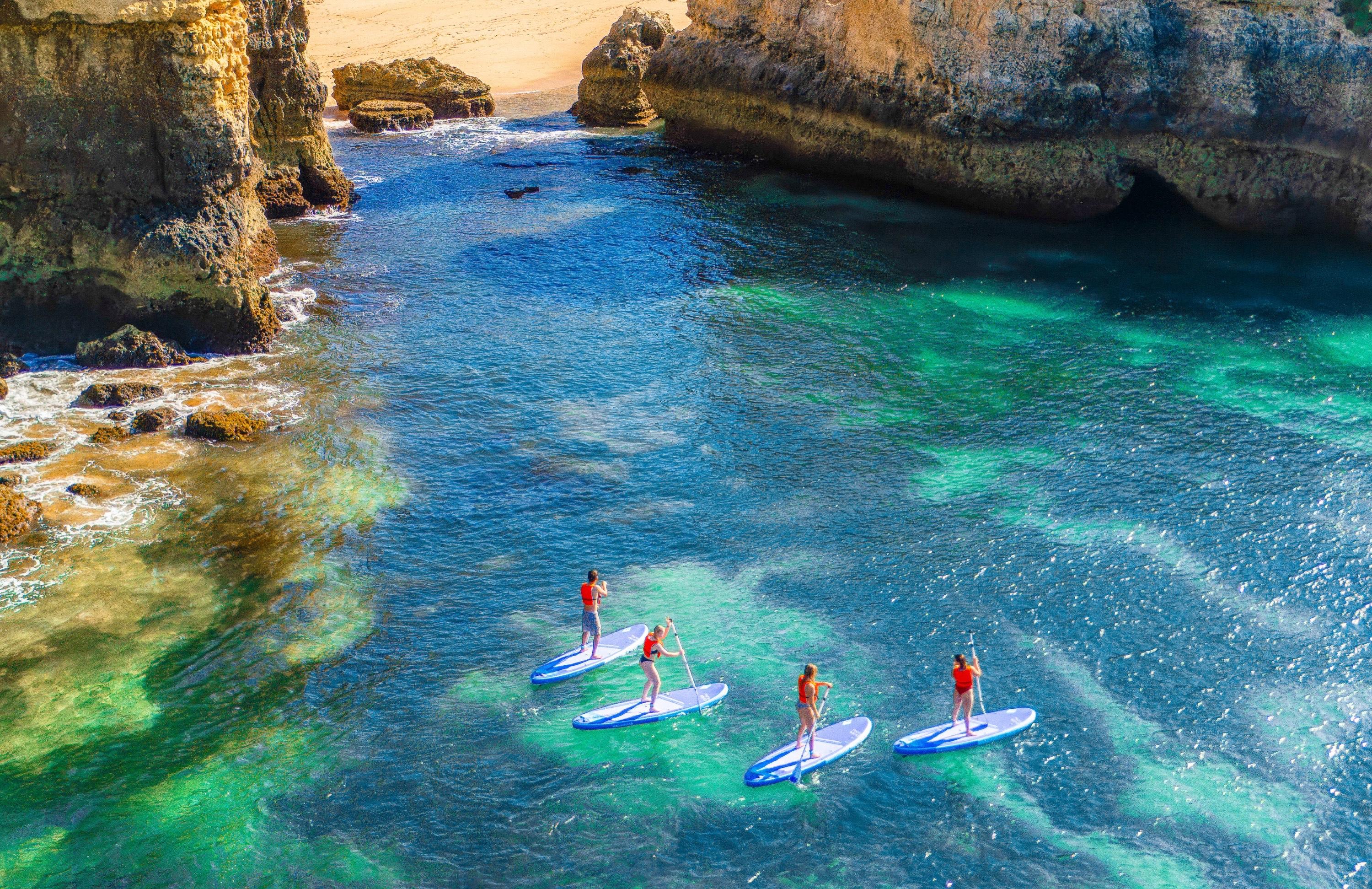 Albufeira Sea Cave SUP Tour with Free Photos