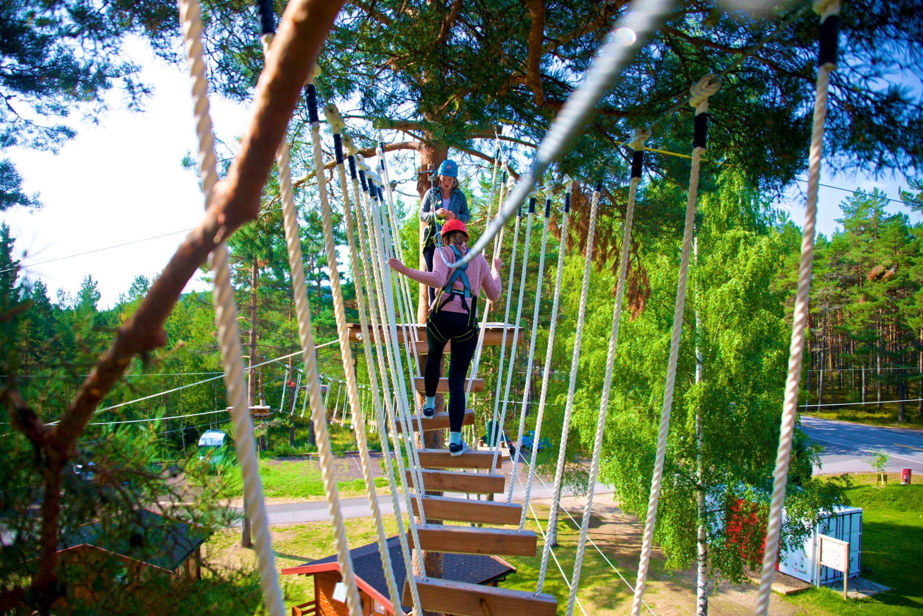 Treetop Adventure Park Evje Entry Ticket